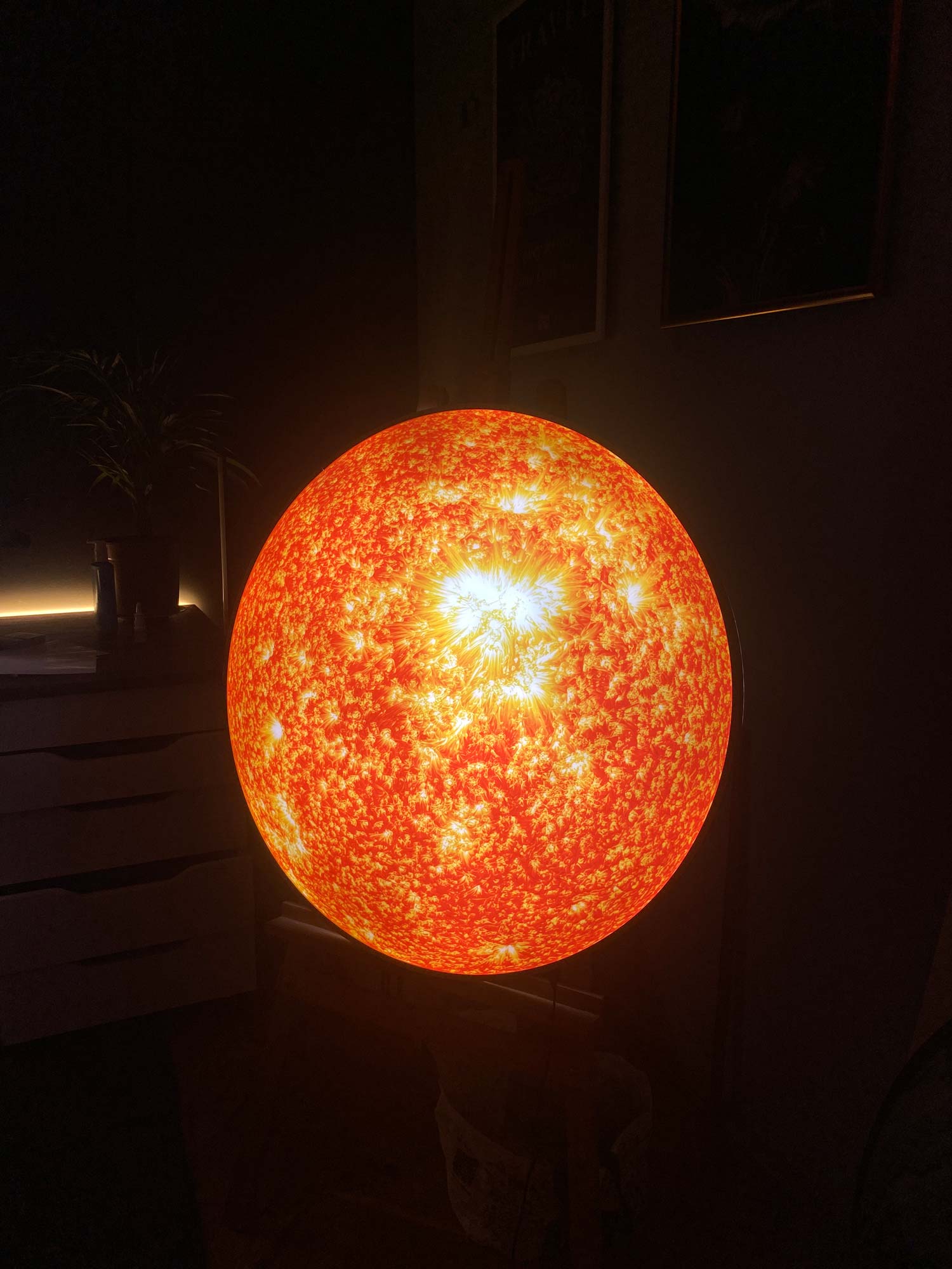 Artronauts Glass Print The Sun - Backlit Tempered Glass Wall Art