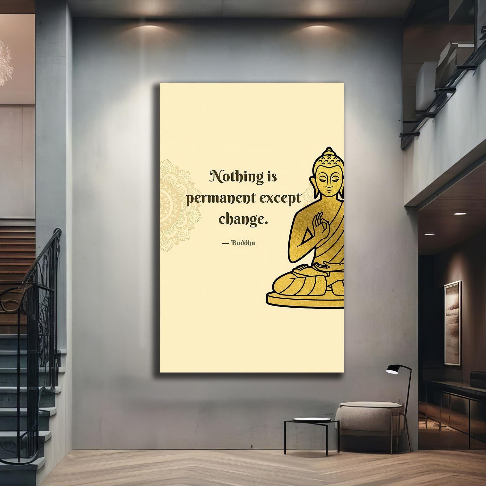 Artronauts Glass Print Impermanence- Buddhism Tempered Glass Wall Art