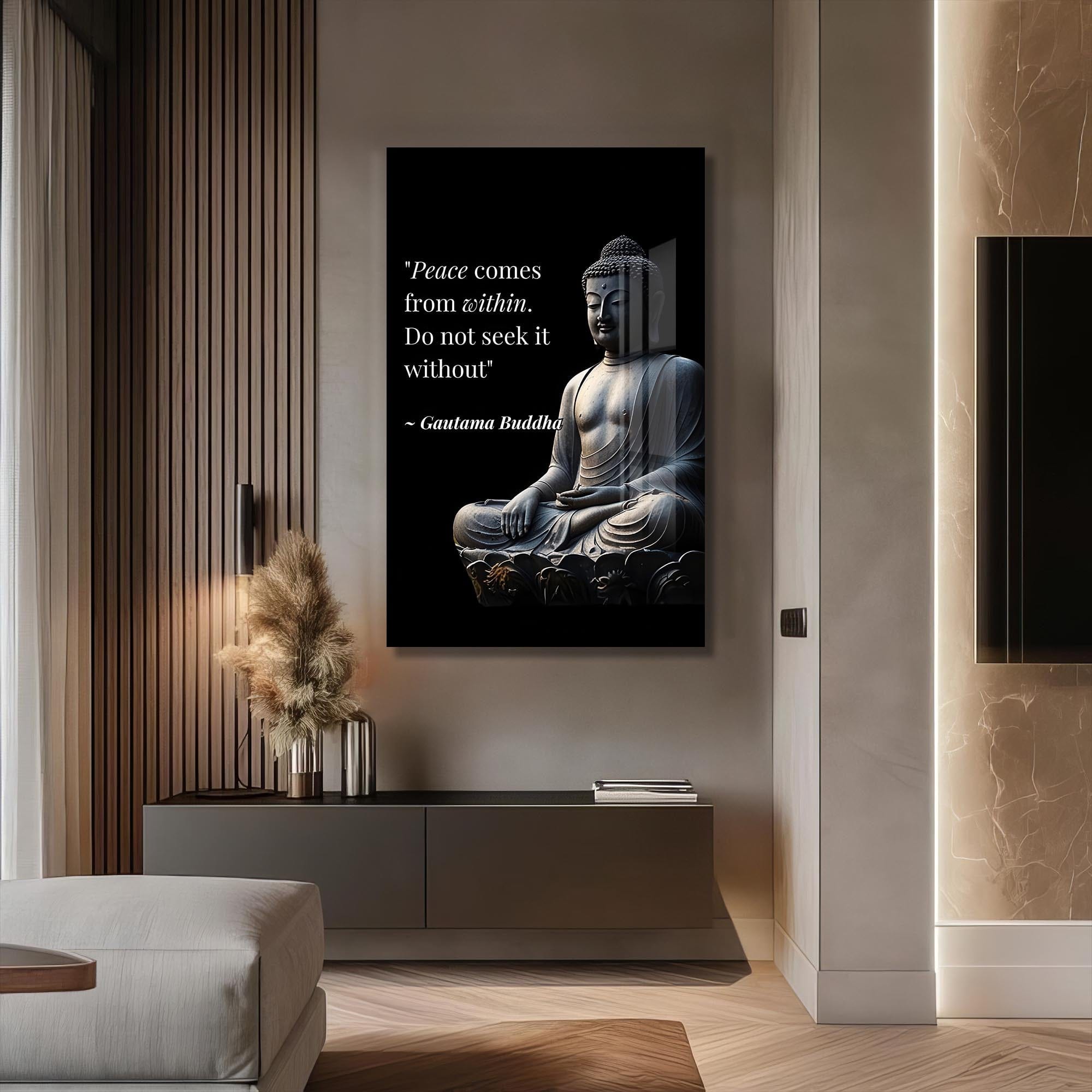 Artronauts Glass Print Inner Peace- Buddhism Tempered Glass Wall Art