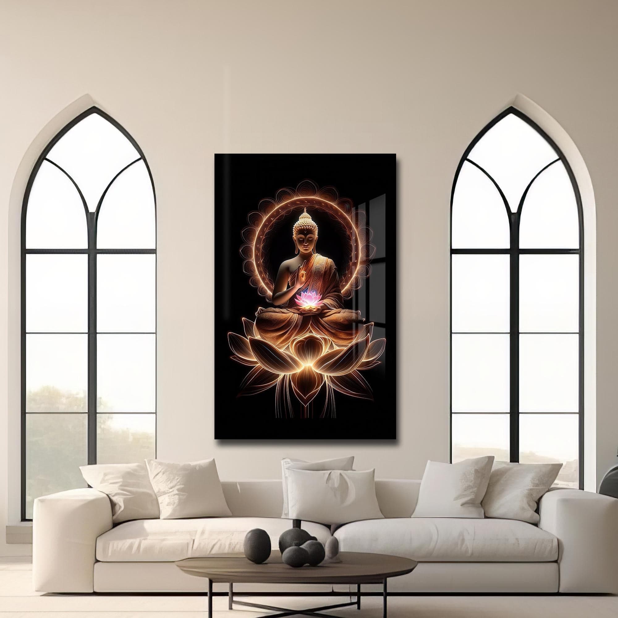 Artronauts Glass Print Six Truths- Buddhism Tempered Glass Wall Art