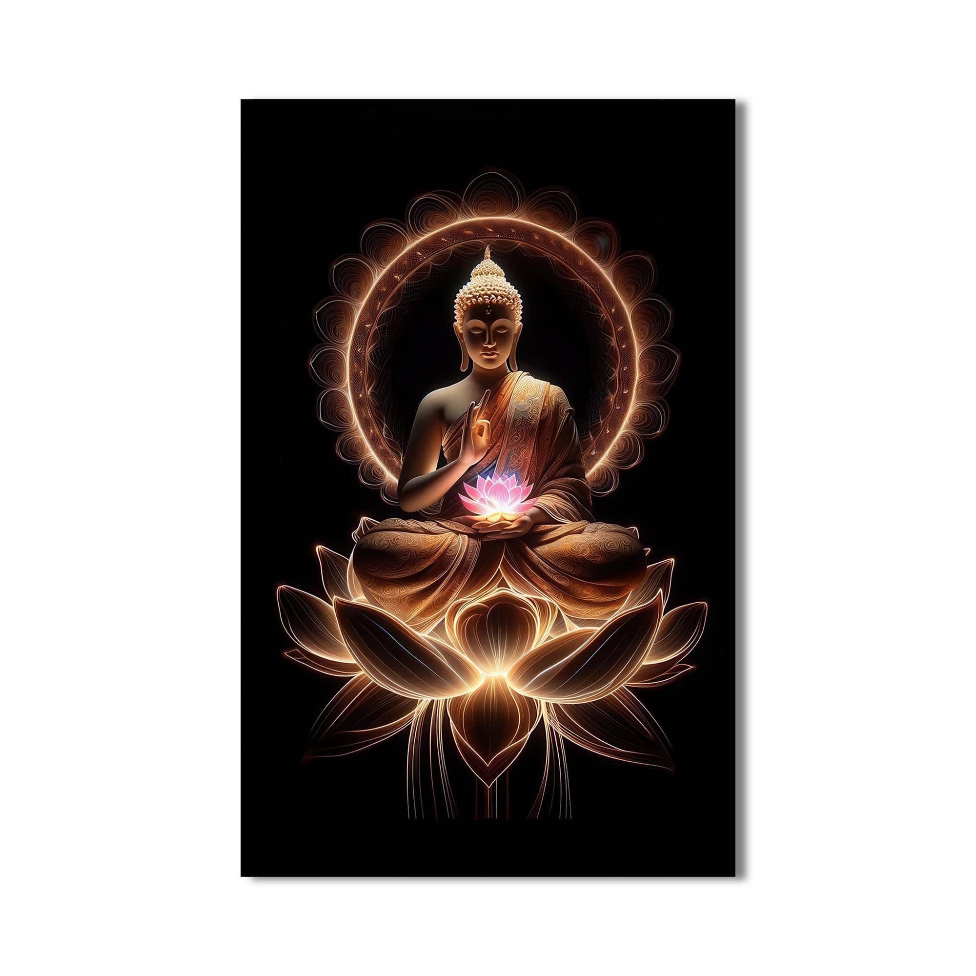 Artronauts Glass Print Six Truths- Buddhism Tempered Glass Wall Art