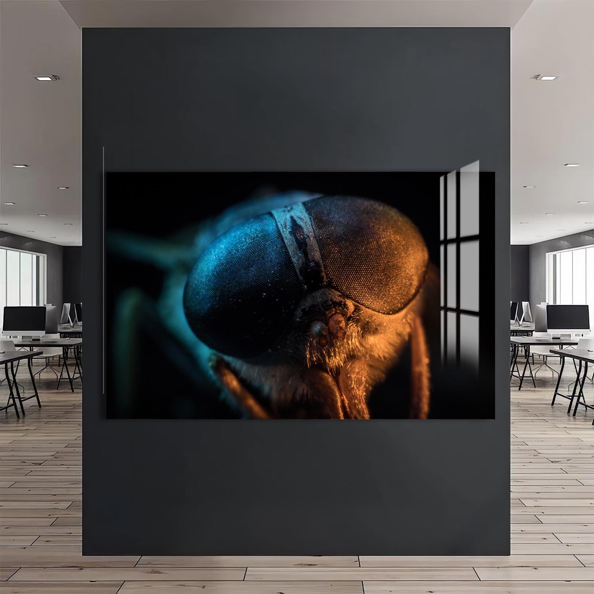 Artronauts Glass Print Dual-Tone Fly Close-Up – Animal Tempered Glass Wall Art