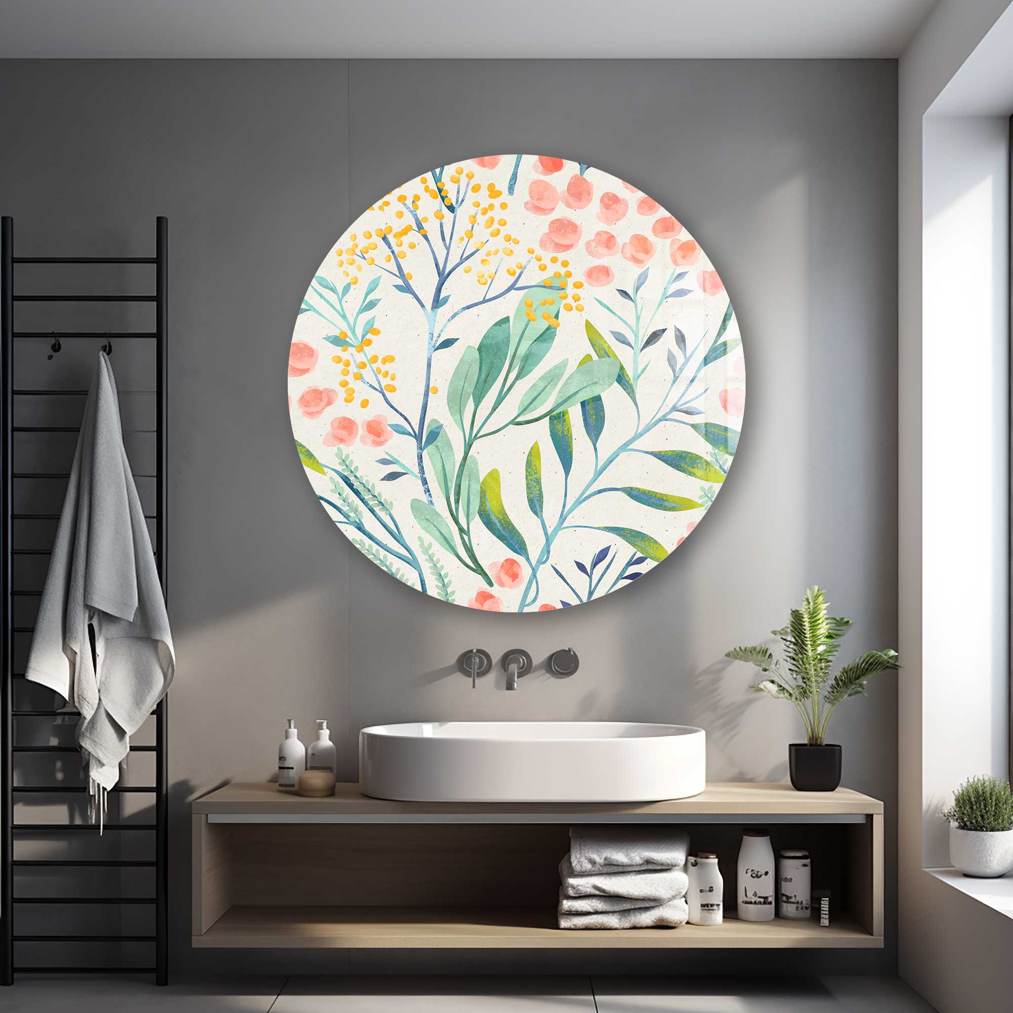 Artronauts Glass Print Botanic - Round