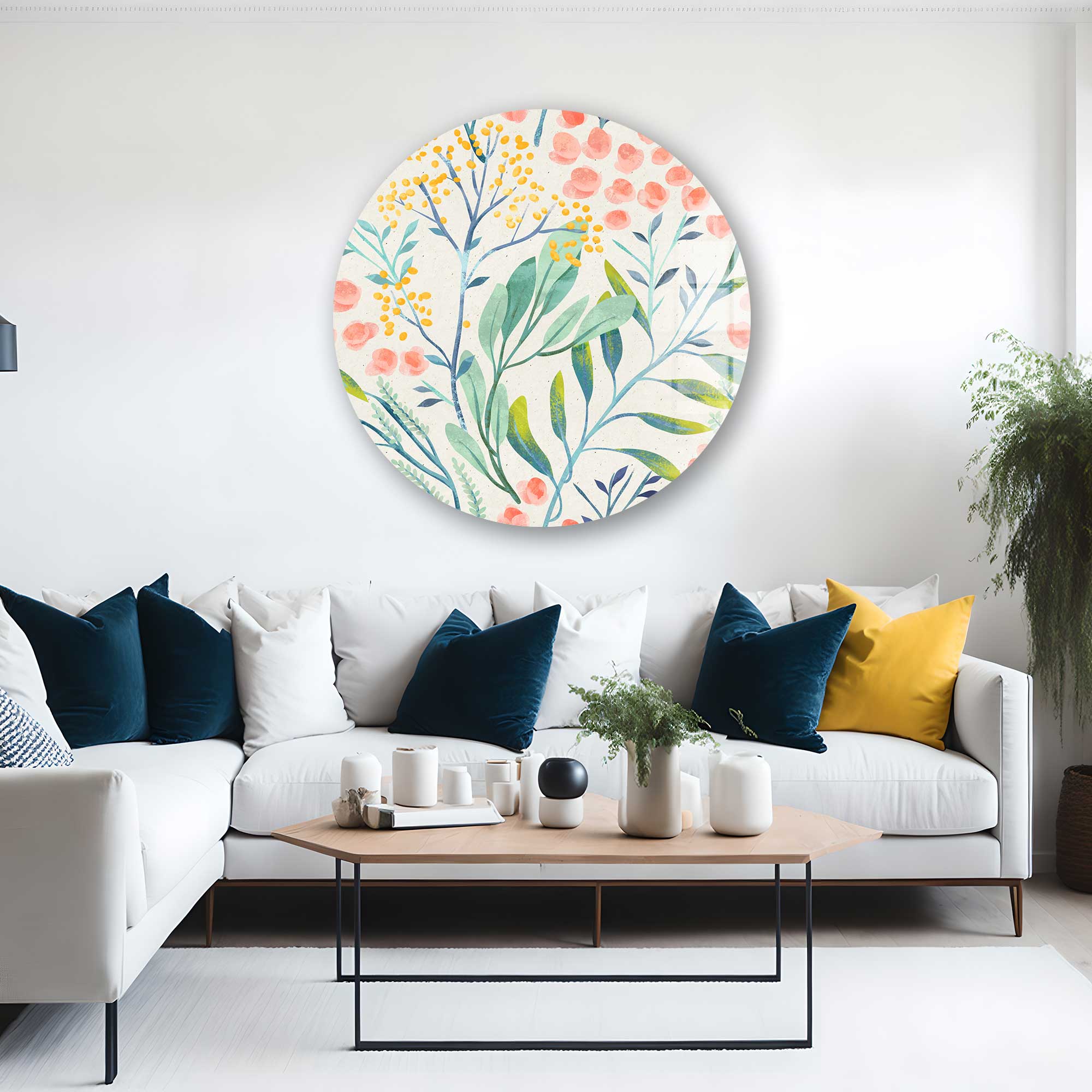 Artronauts Glass Print Botanic - Round