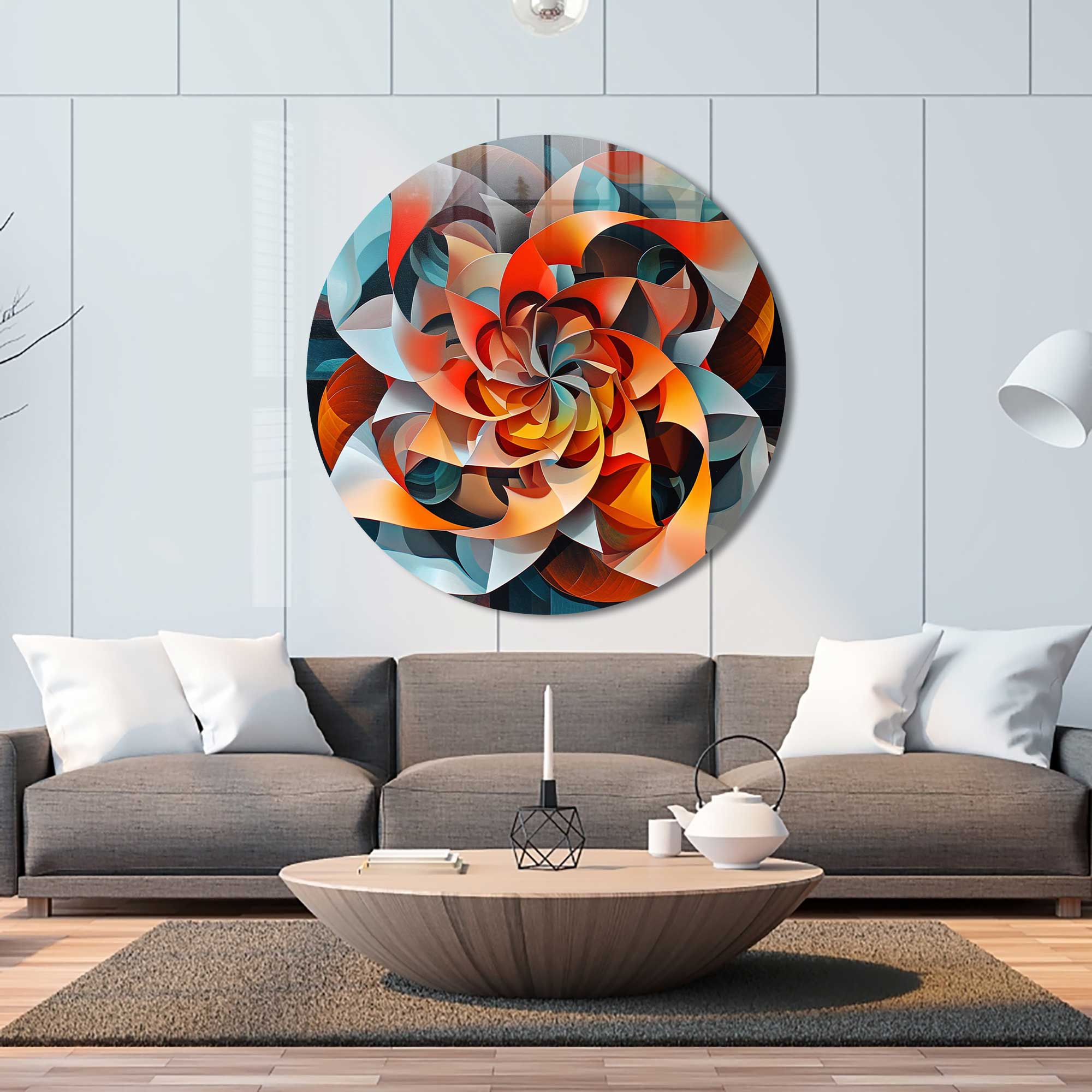 Artronauts Glass Print Wind Vane - Rounded Glass Wall Art