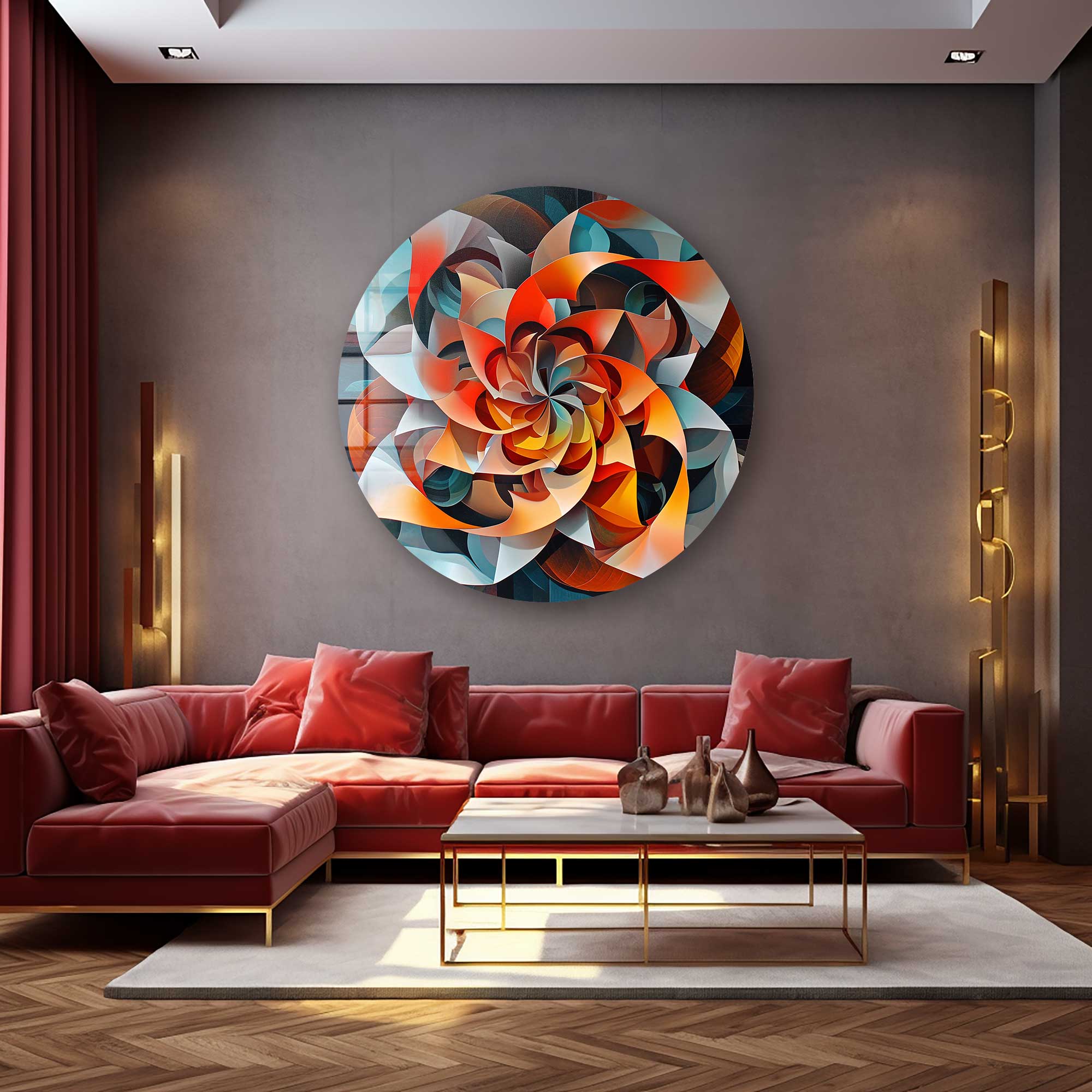 Artronauts Glass Print Wind Vane - Rounded Glass Wall Art