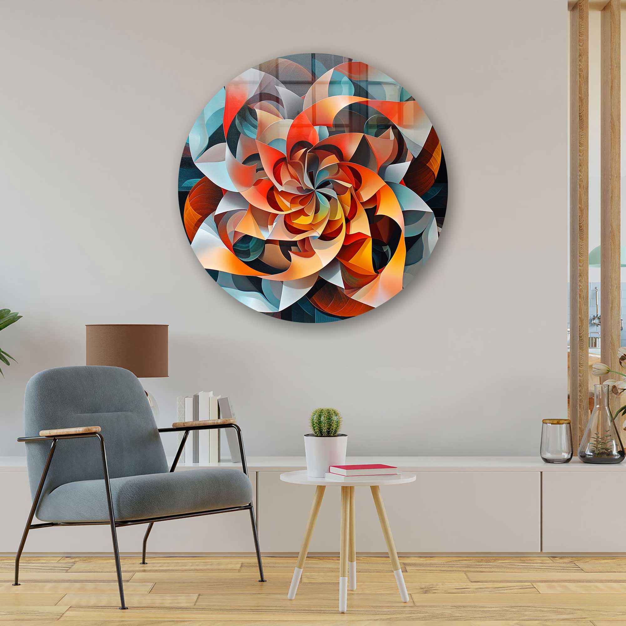 Artronauts Glass Print Wind Vane - Rounded Glass Wall Art