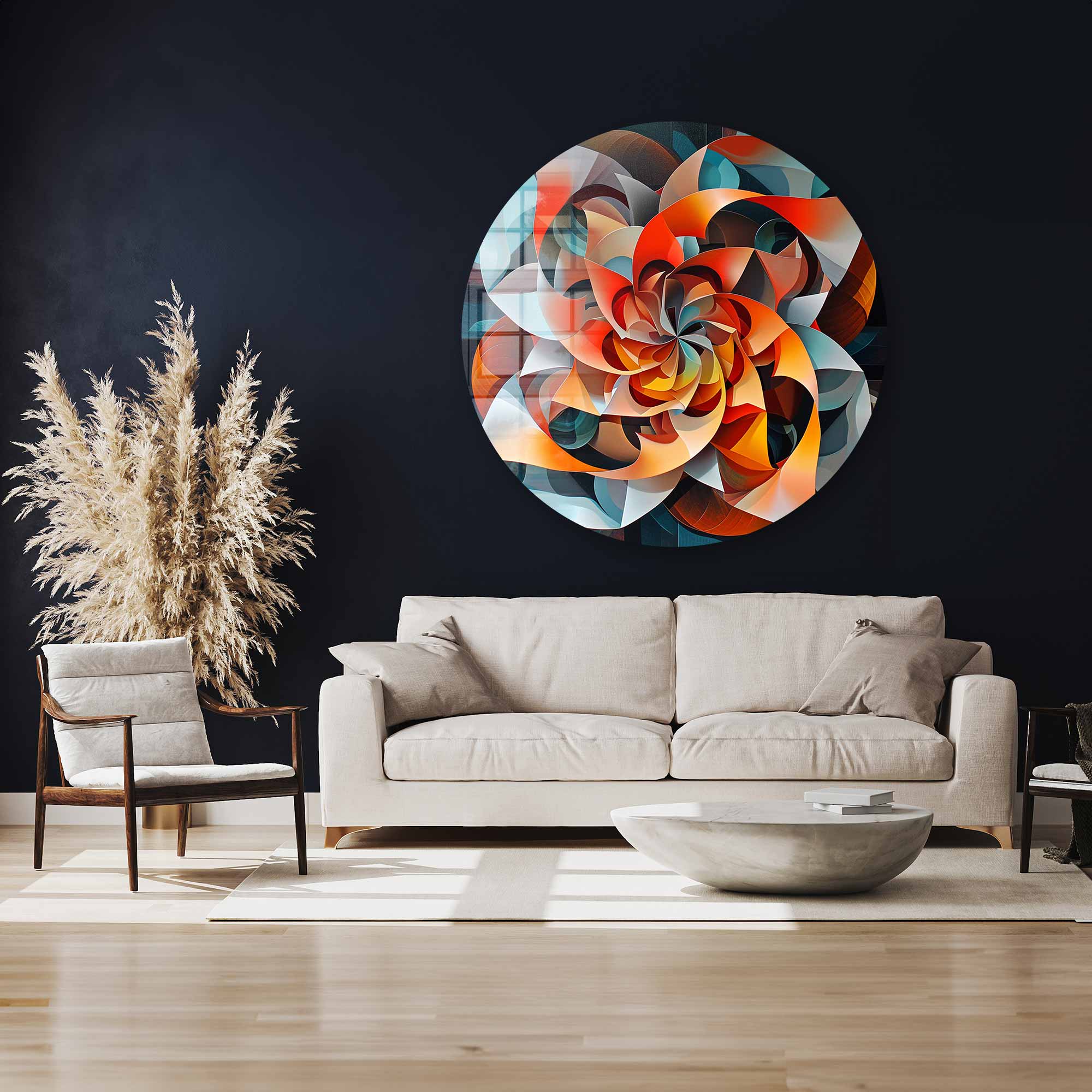 Artronauts Glass Print Wind Vane - Rounded Glass Wall Art