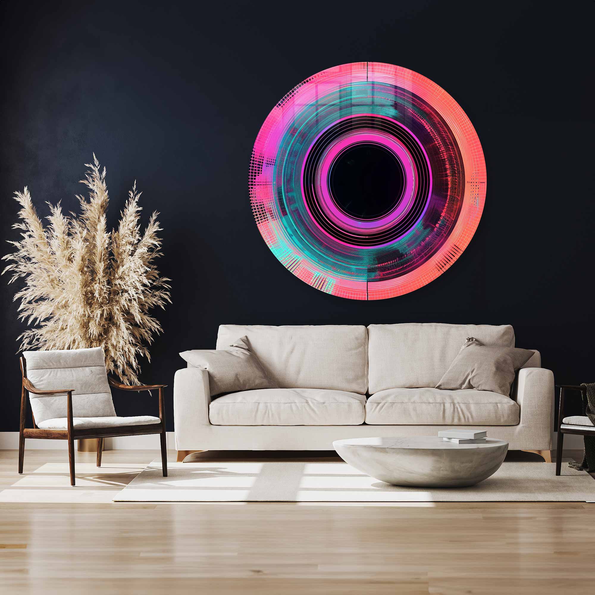 Artronauts Glass Print Mechanical Eye - Rounded Glass Wall Art