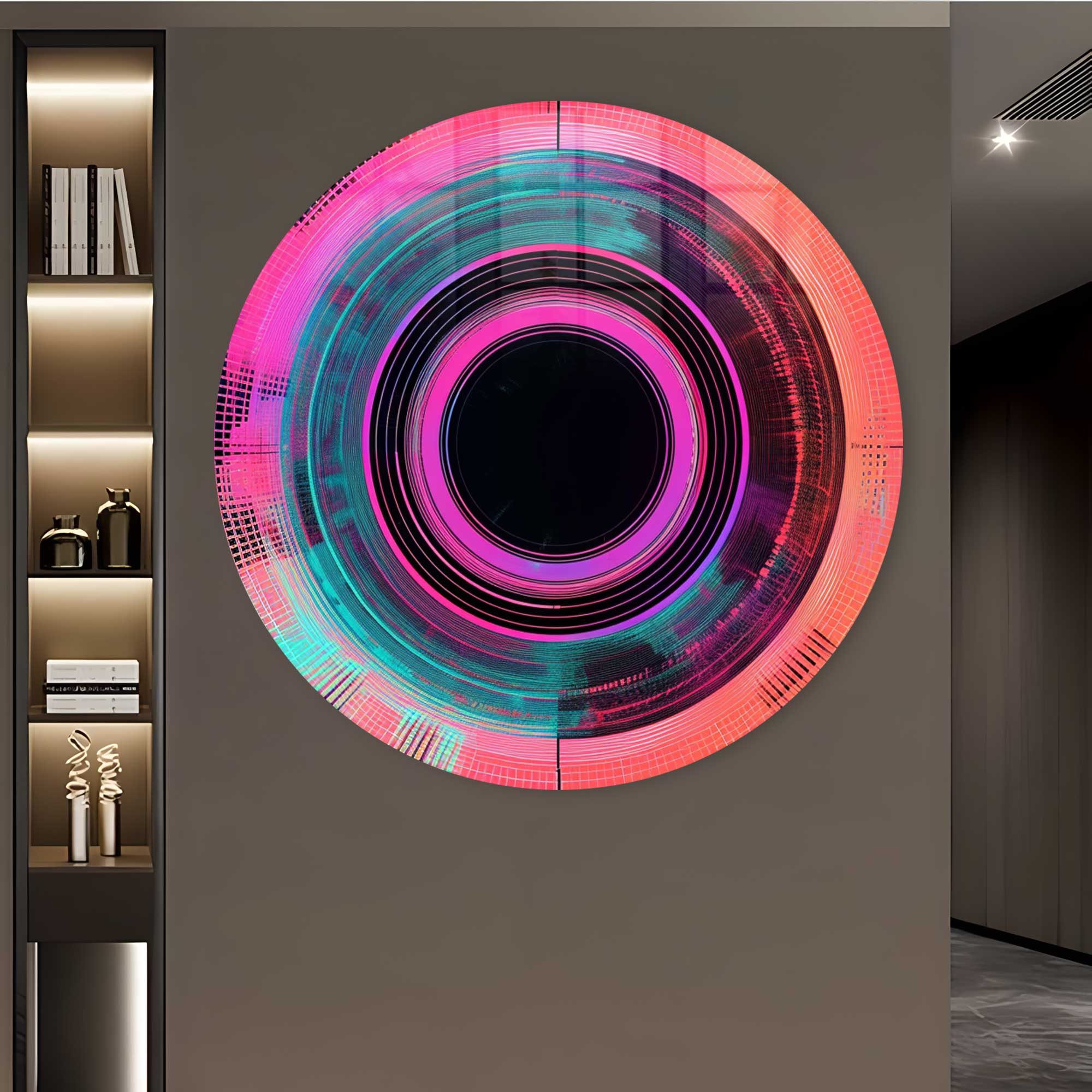 Artronauts Glass Print Mechanical Eye - Rounded Glass Wall Art
