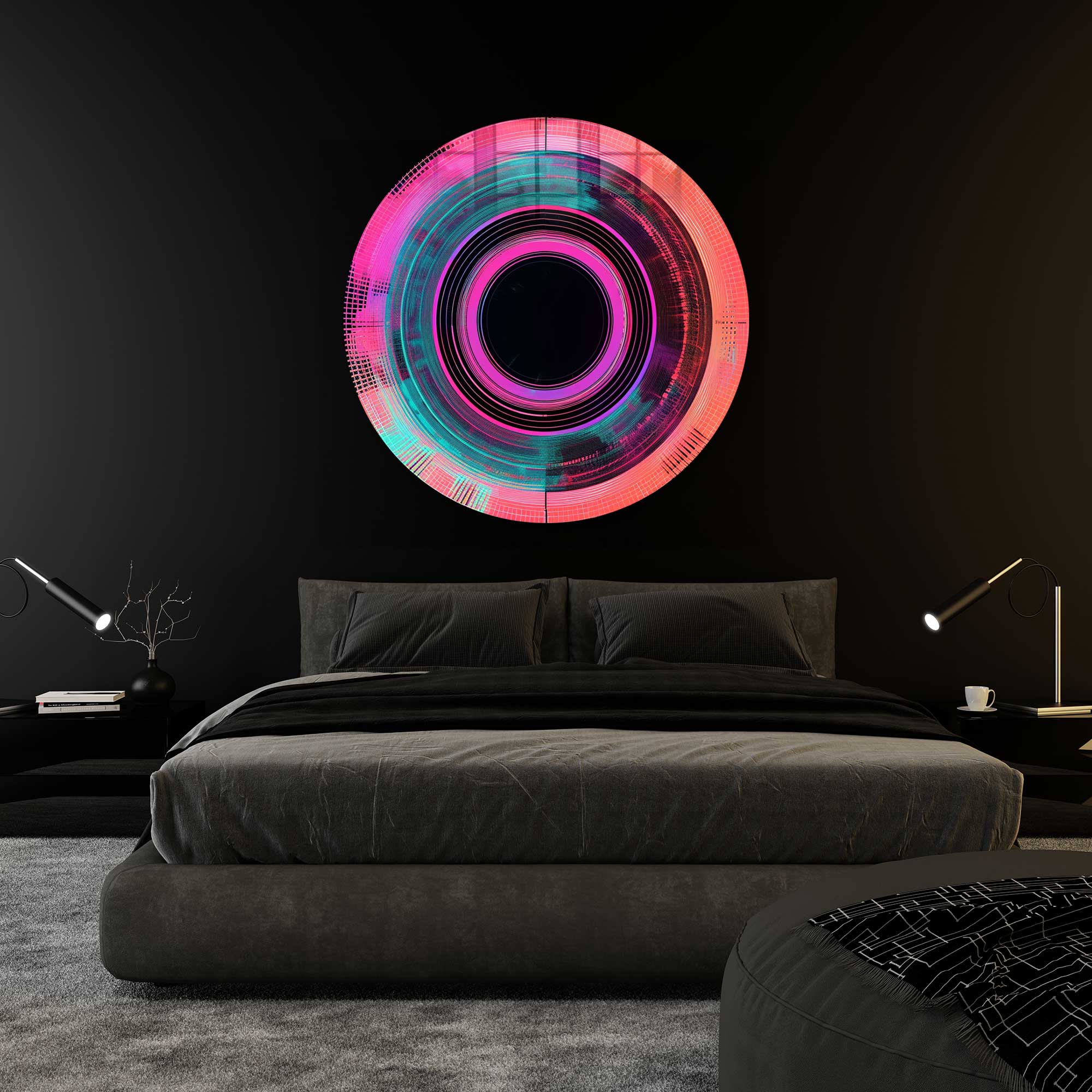 Artronauts Glass Print Mechanical Eye - Rounded Glass Wall Art