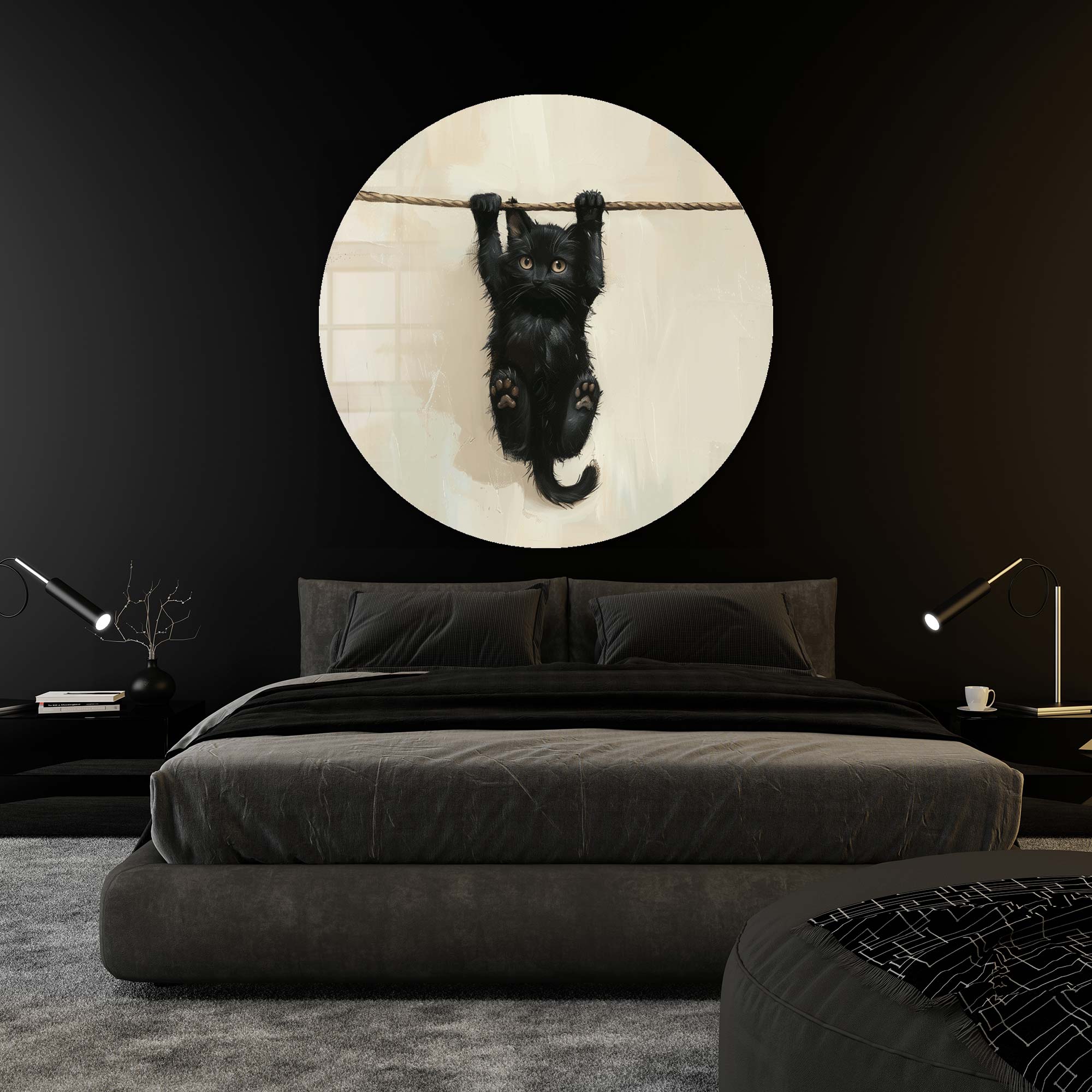 Artronauts Glass Print Pawsome Grip - Rounded Glass Wall Art