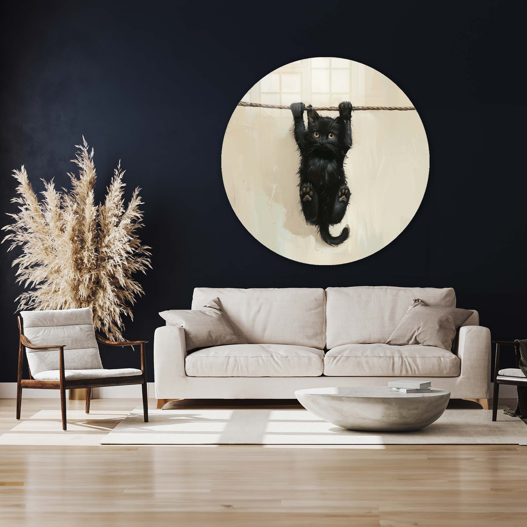 Artronauts Glass Print Pawsome Grip - Rounded Glass Wall Art