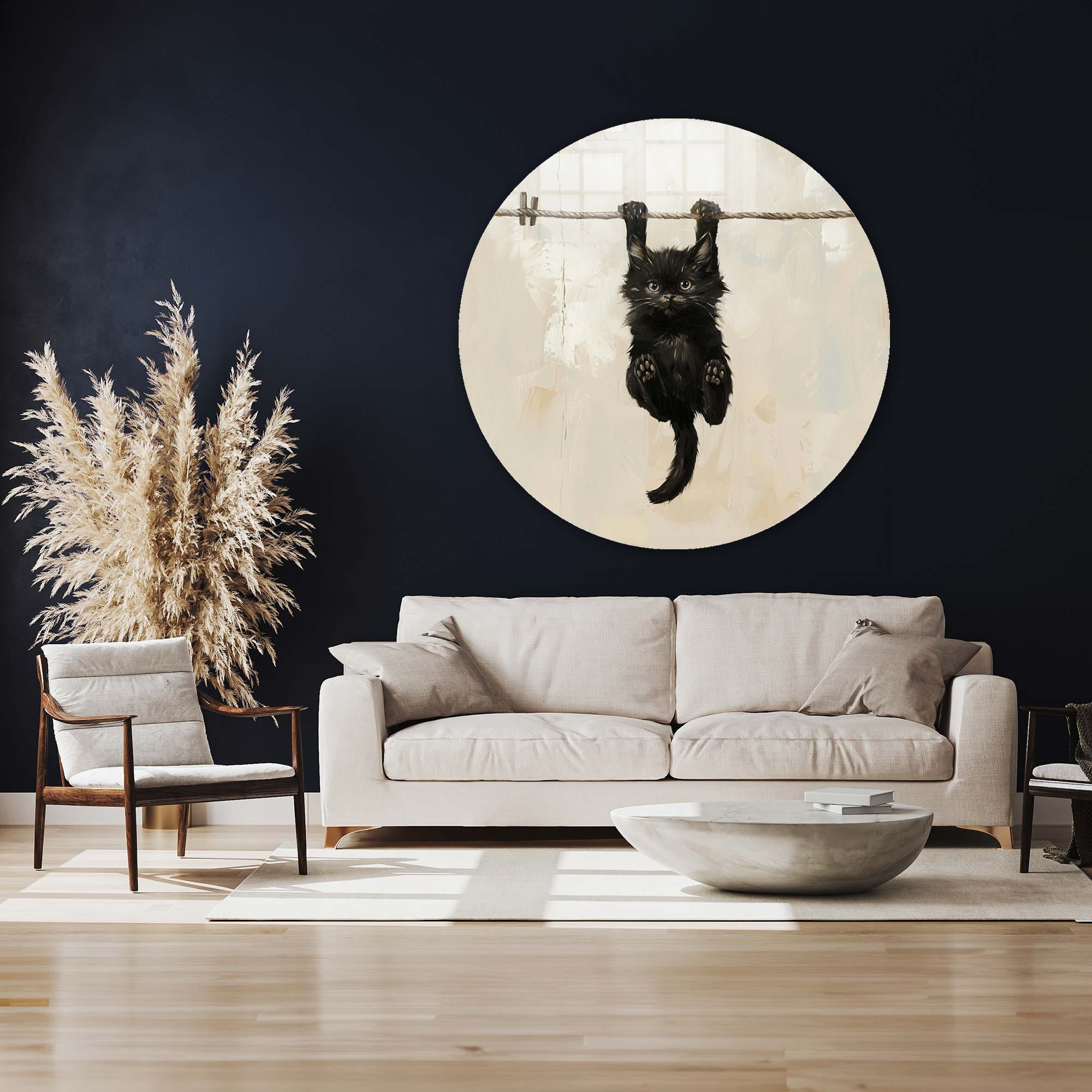 Artronauts Glass Print Pawsome Grip II - Rounded Glass Wall Art