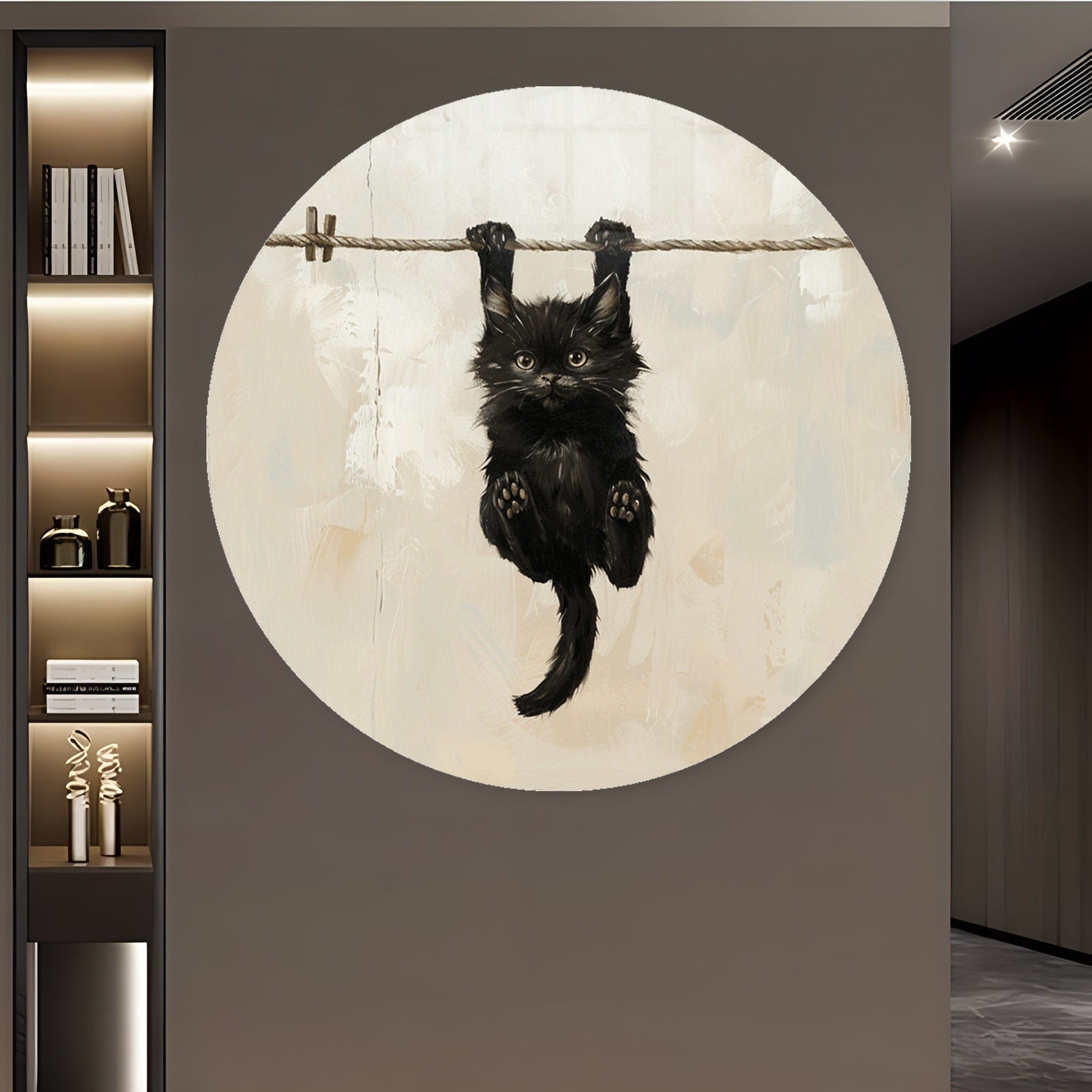 Artronauts Glass Print Pawsome Grip II - Rounded Glass Wall Art