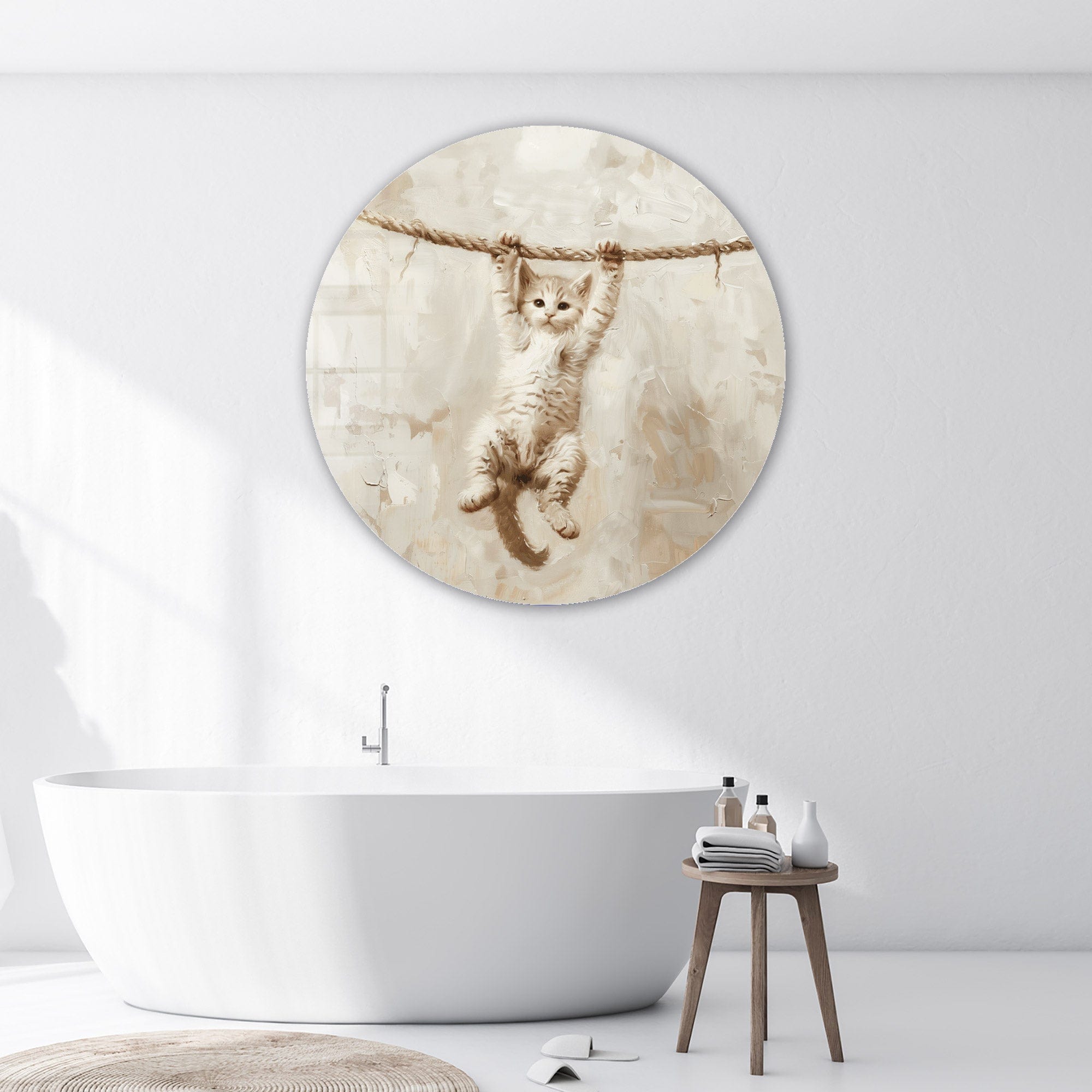 Artronauts Glass Print Pawsome Grip III - Rounded Glass Wall Art