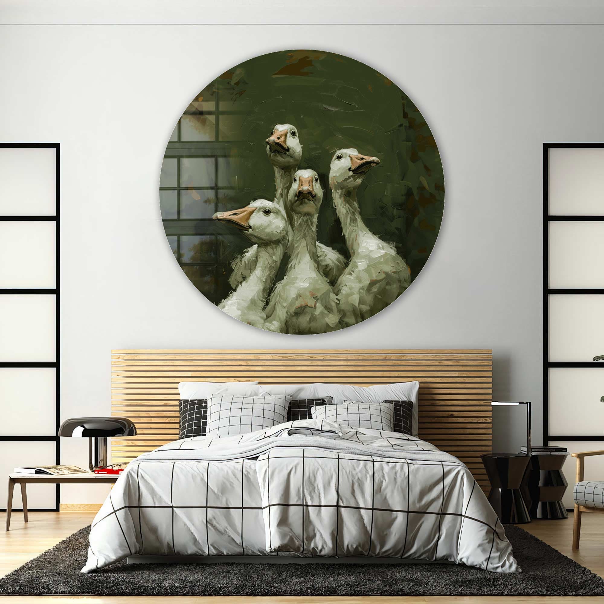 Artronauts Glass Print Quattro Geeseaggi - Rounded Glass Wall Art