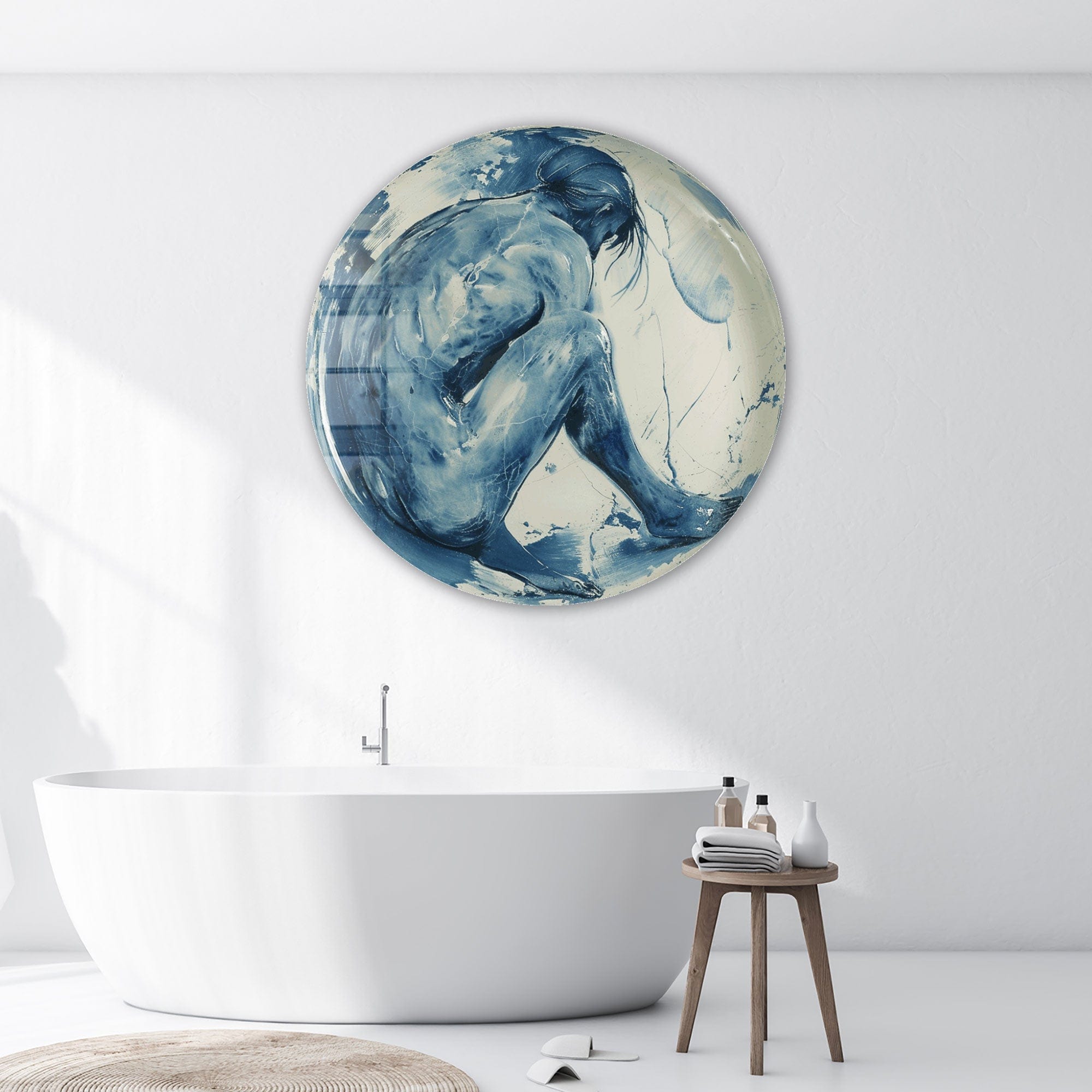 Artronauts Glass Print Fluid Form - Rounded Glass Wall Art