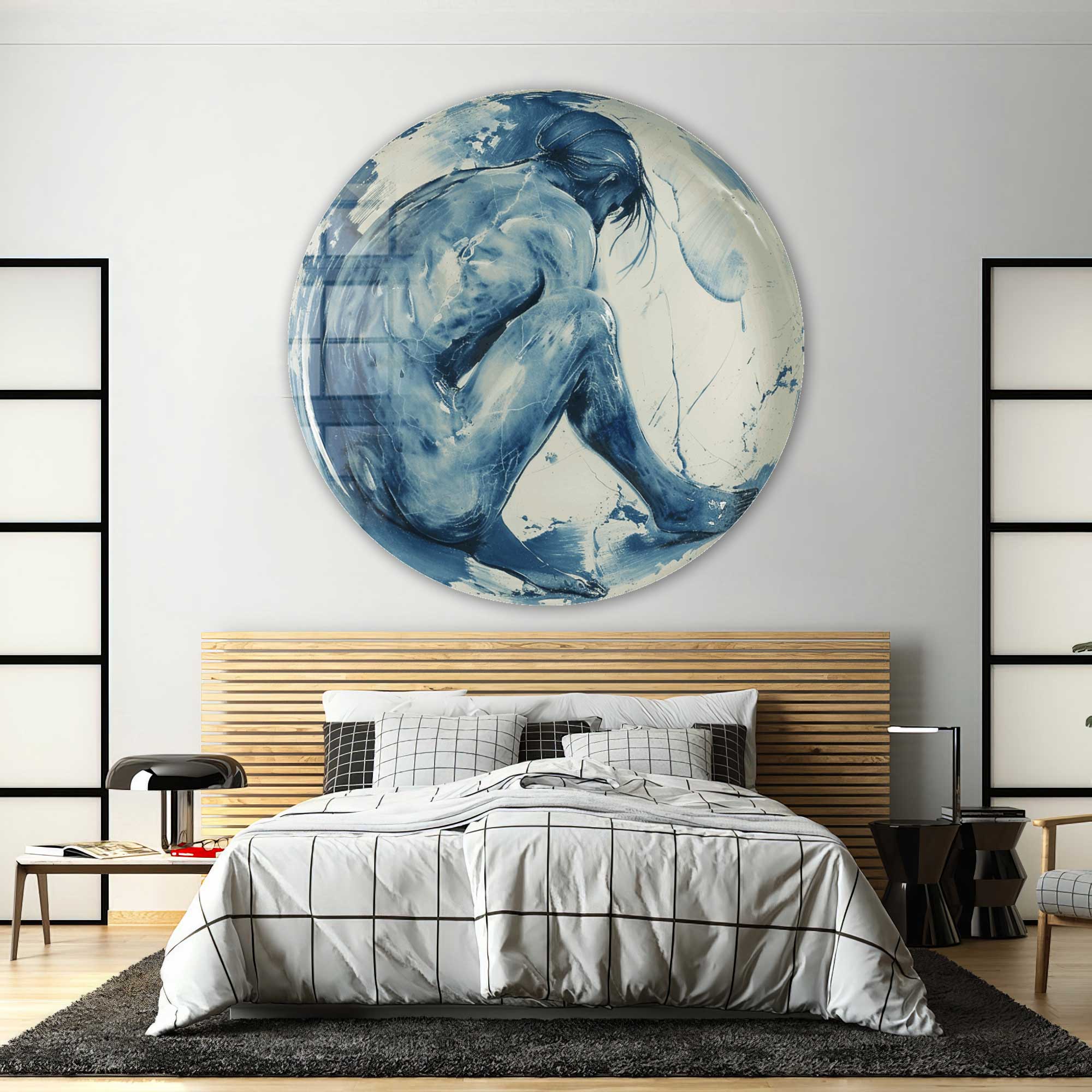 Artronauts Glass Print Fluid Form - Rounded Glass Wall Art