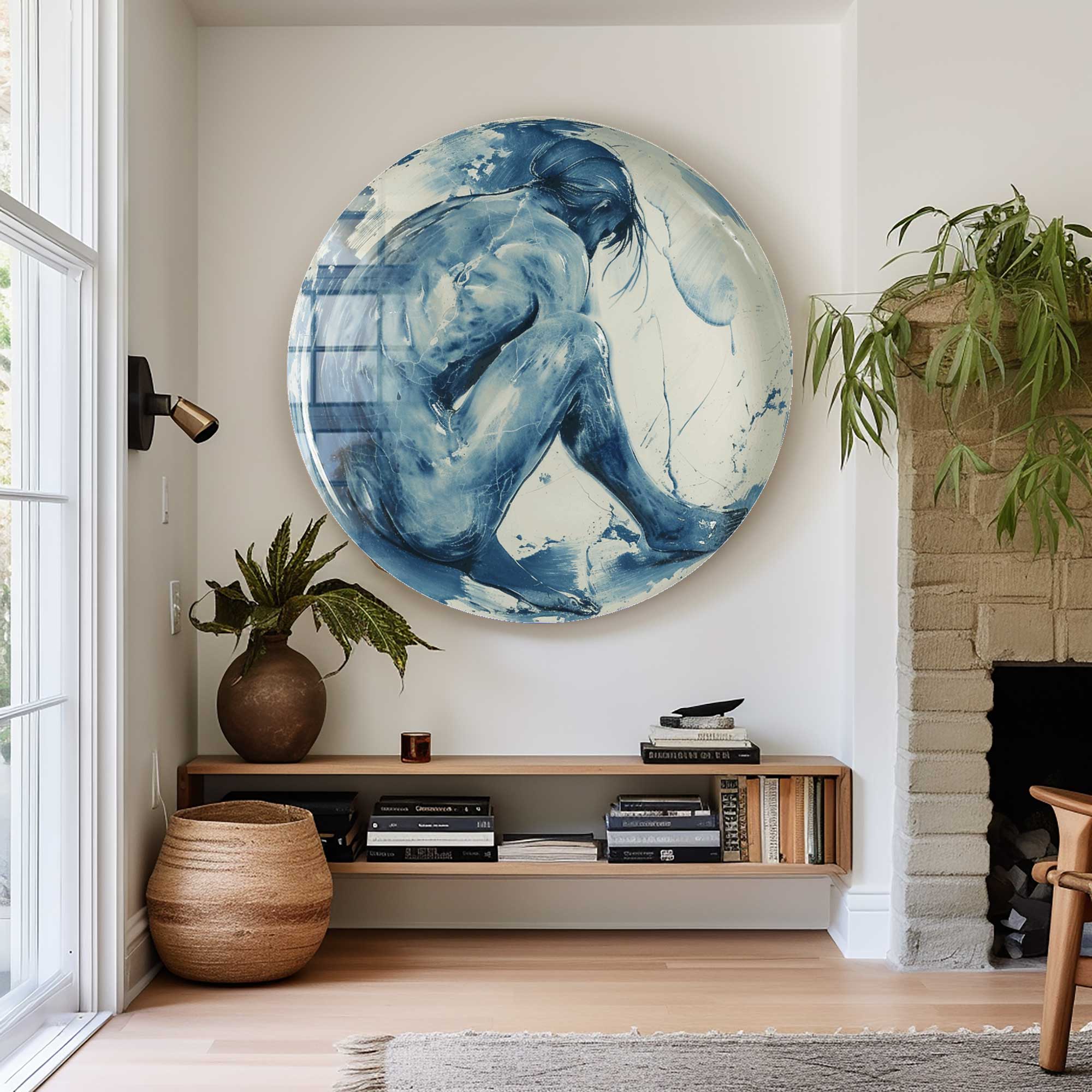 Artronauts Glass Print Fluid Form - Rounded Glass Wall Art