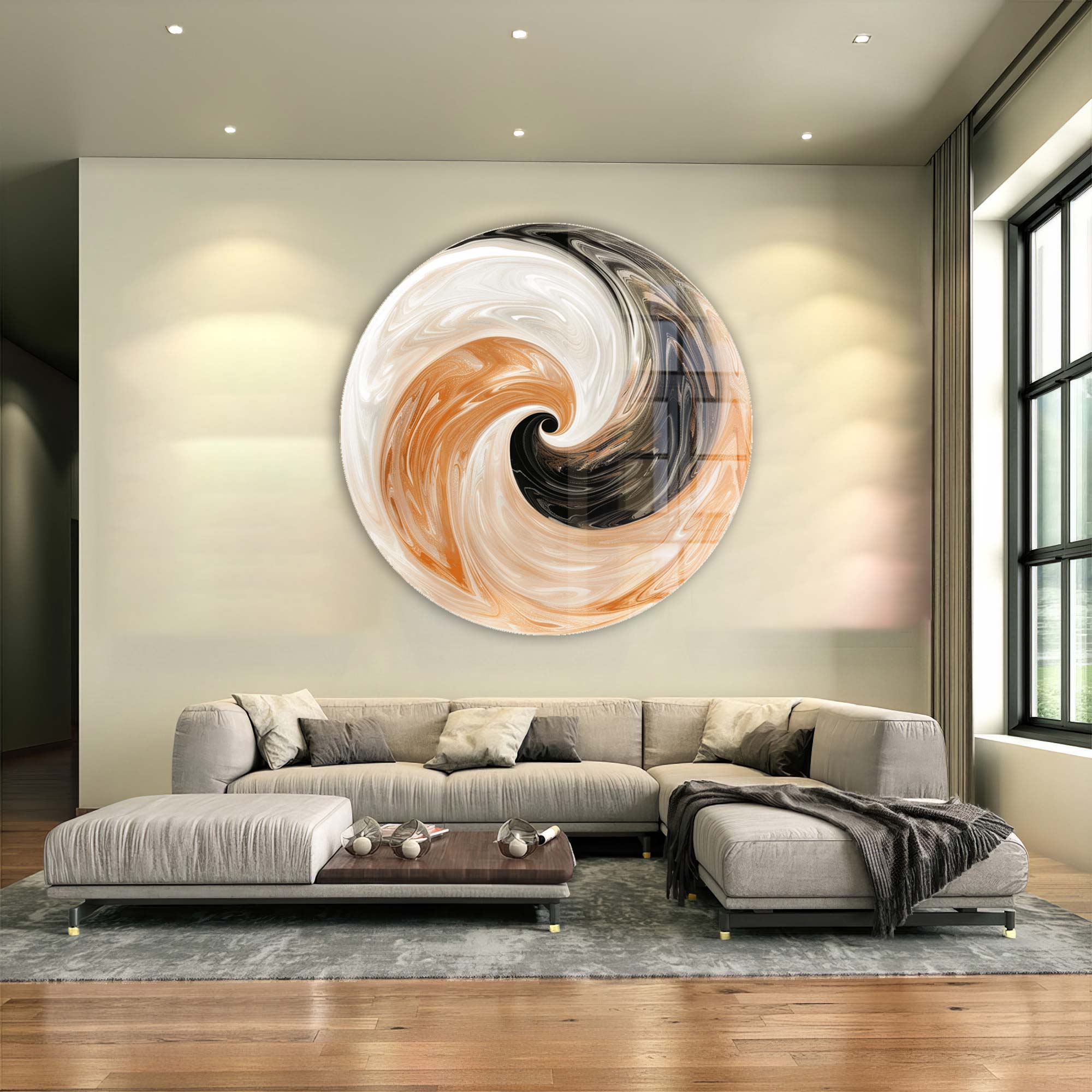 Artronauts Glass Print Mixed Tails - Rounded Glass Wall Art