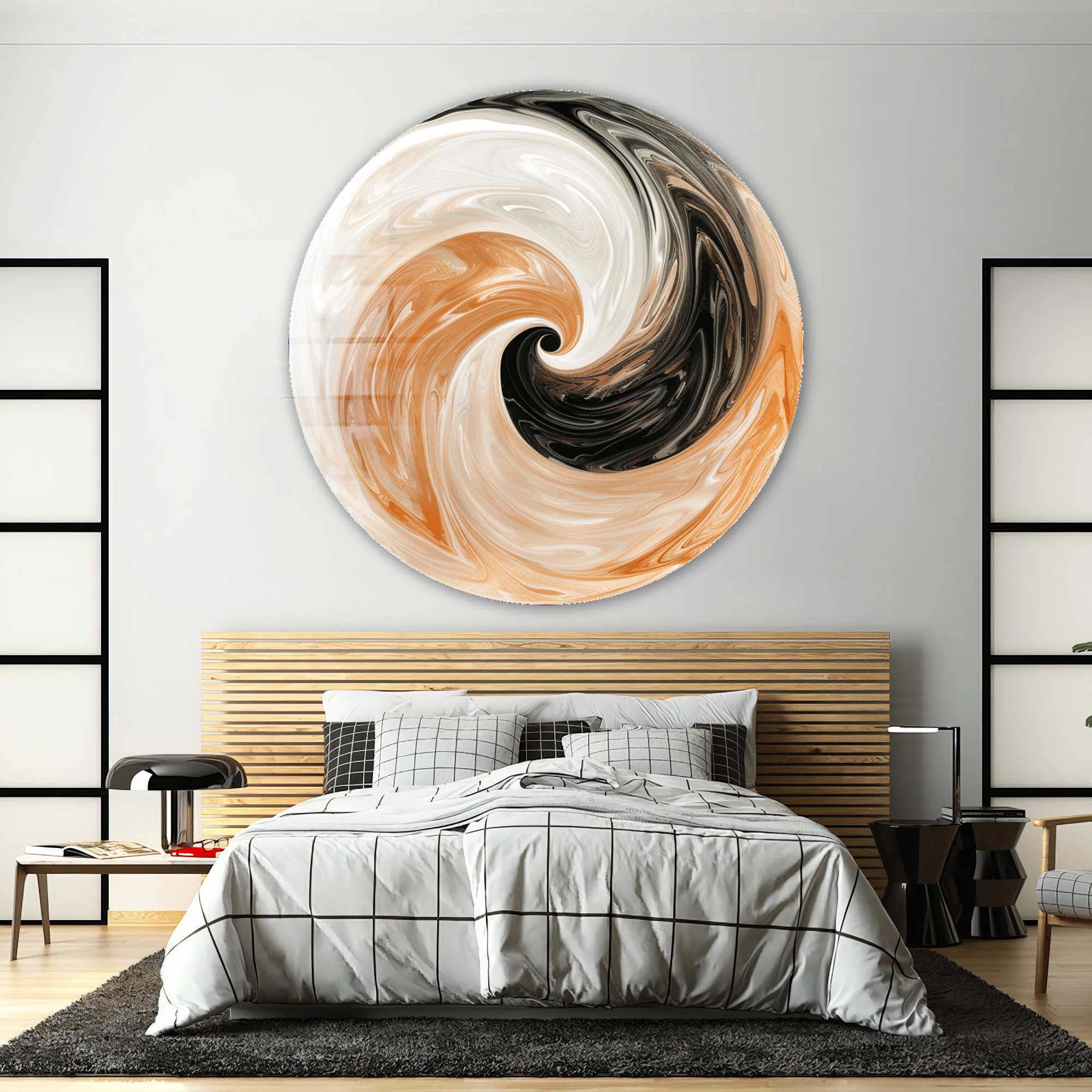 Artronauts Glass Print Mixed Tails - Rounded Glass Wall Art