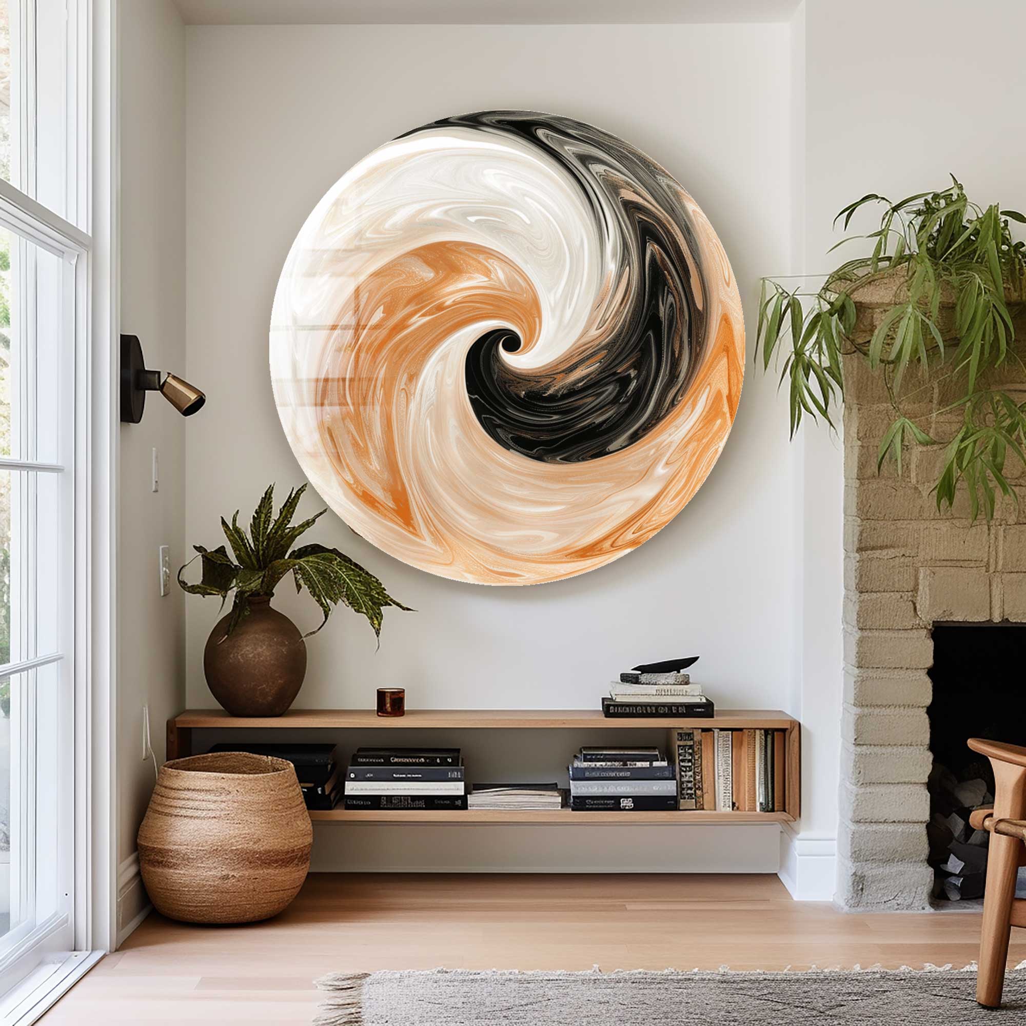 Artronauts Glass Print Mixed Tails - Rounded Glass Wall Art