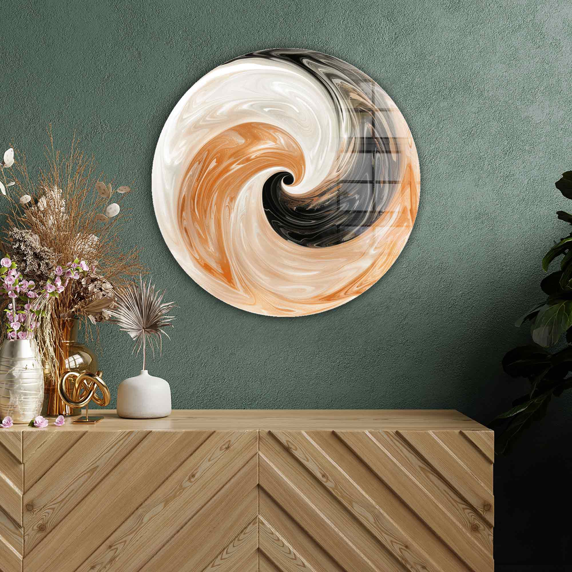 Artronauts Glass Print Mixed Tails - Rounded Glass Wall Art