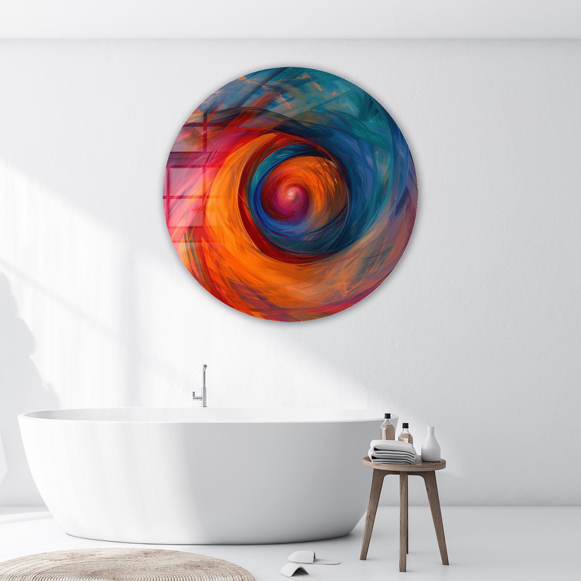 Artronauts Glass Print The Portal - Rounded Glass Wall Art