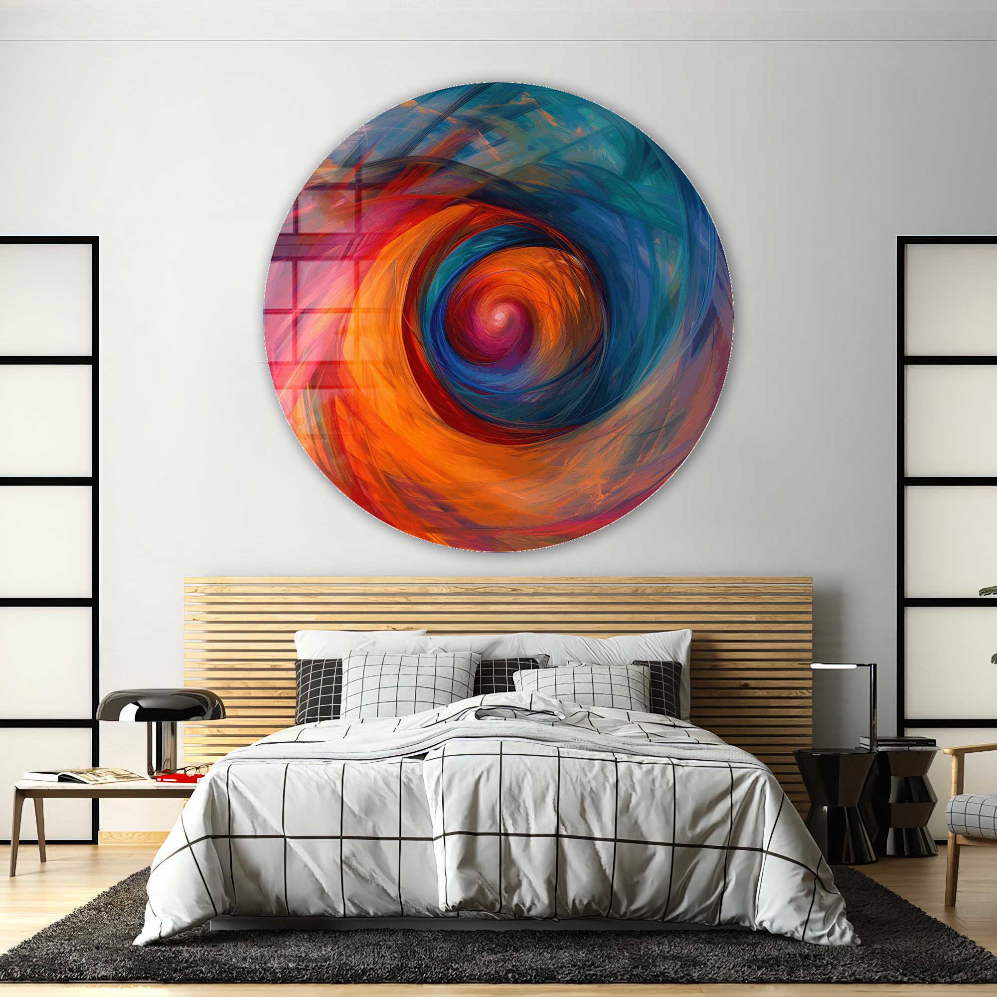 Artronauts Glass Print The Portal - Rounded Glass Wall Art