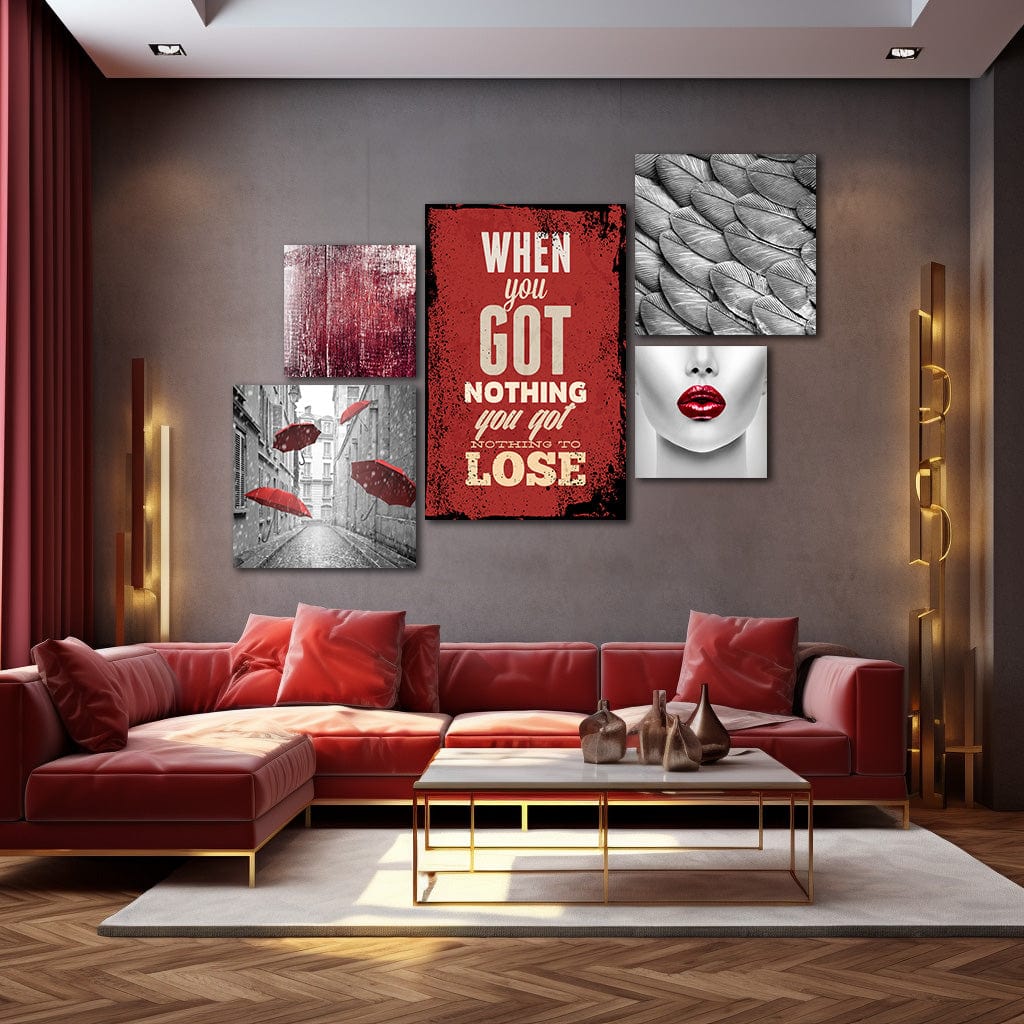 Artronauts Glass Print Nothing To Lose - Collage