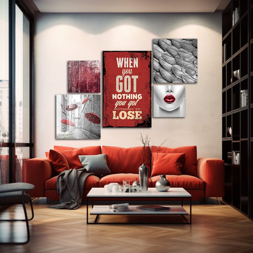 Artronauts Glass Print Nothing To Lose - Collage