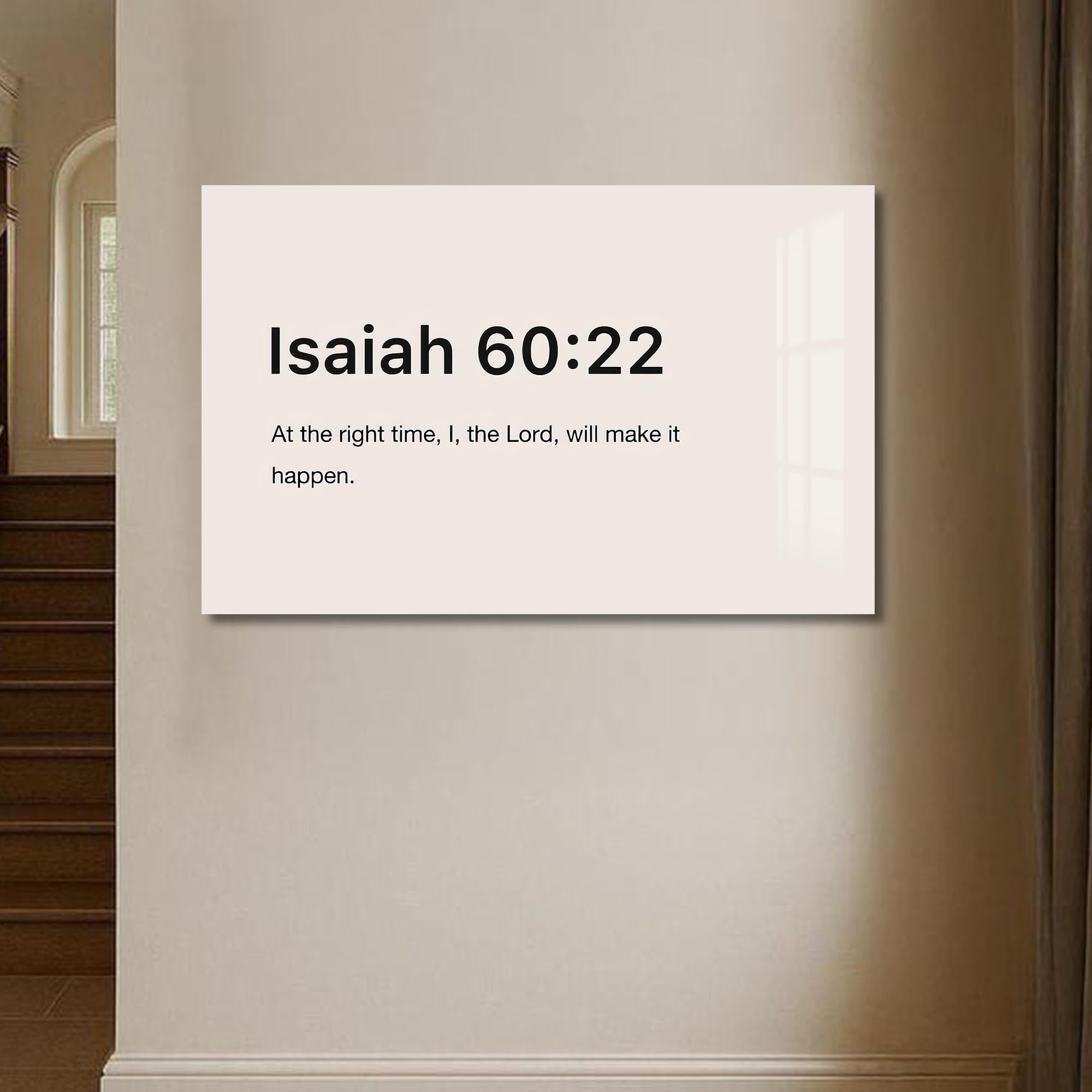 Artronauts Glass Print Isaiah 60:22- Christian Tempered Glass Wall Art