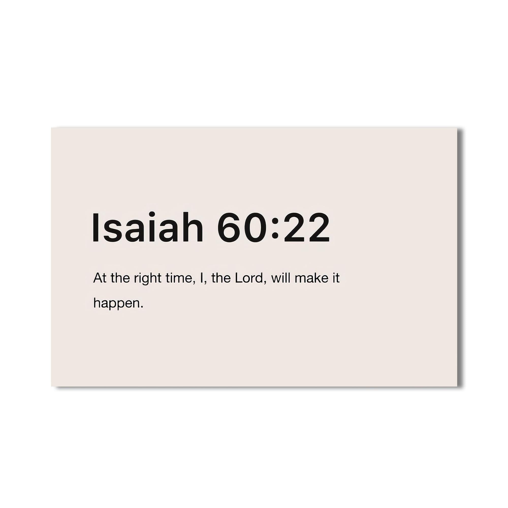 Artronauts Glass Print Isaiah 60:22- Christian Tempered Glass Wall Art