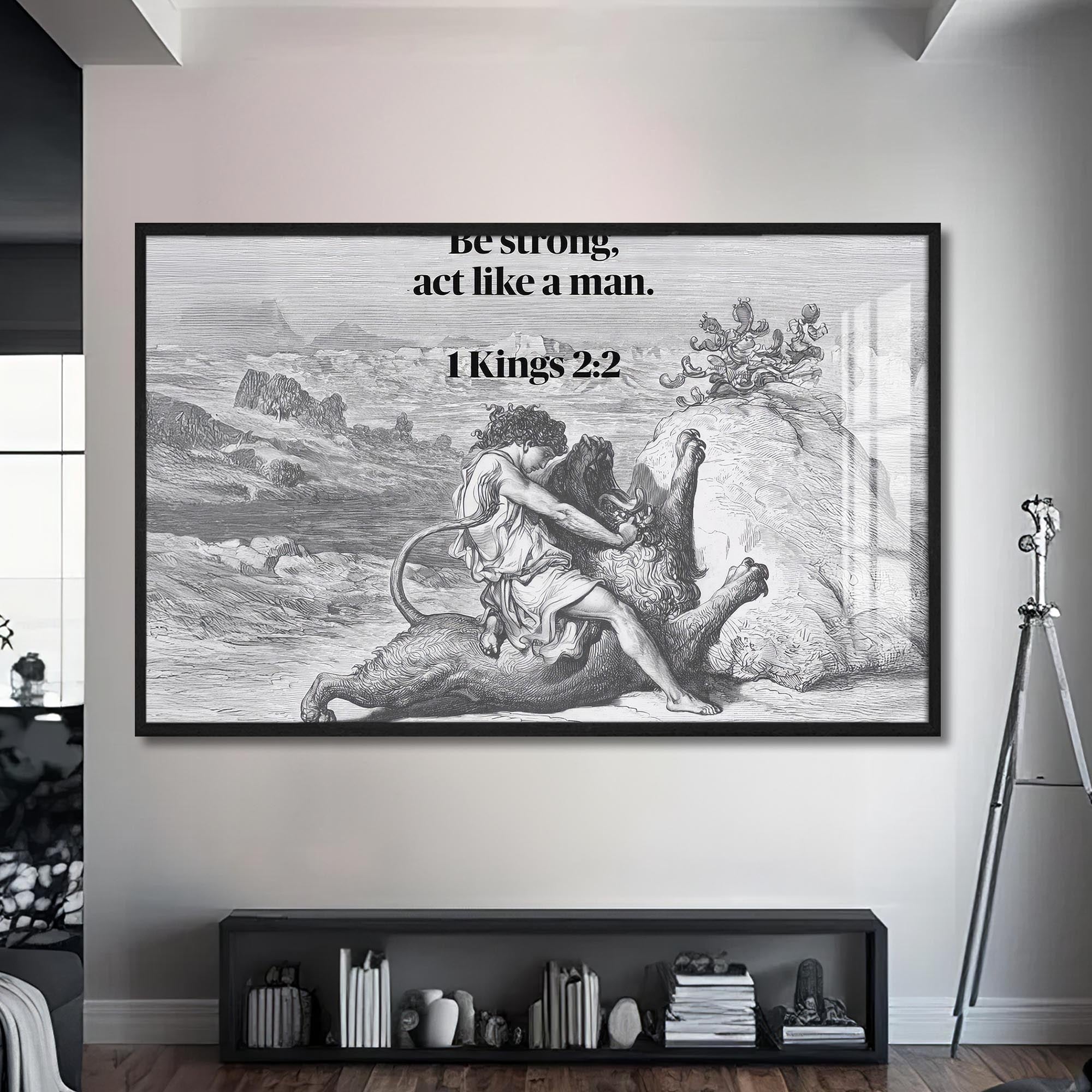 Artronauts Glass Print S | 72x46 cm | 28.3"x18.1" / Black Kings 2:2- Christian Tempered Glass Wall Art