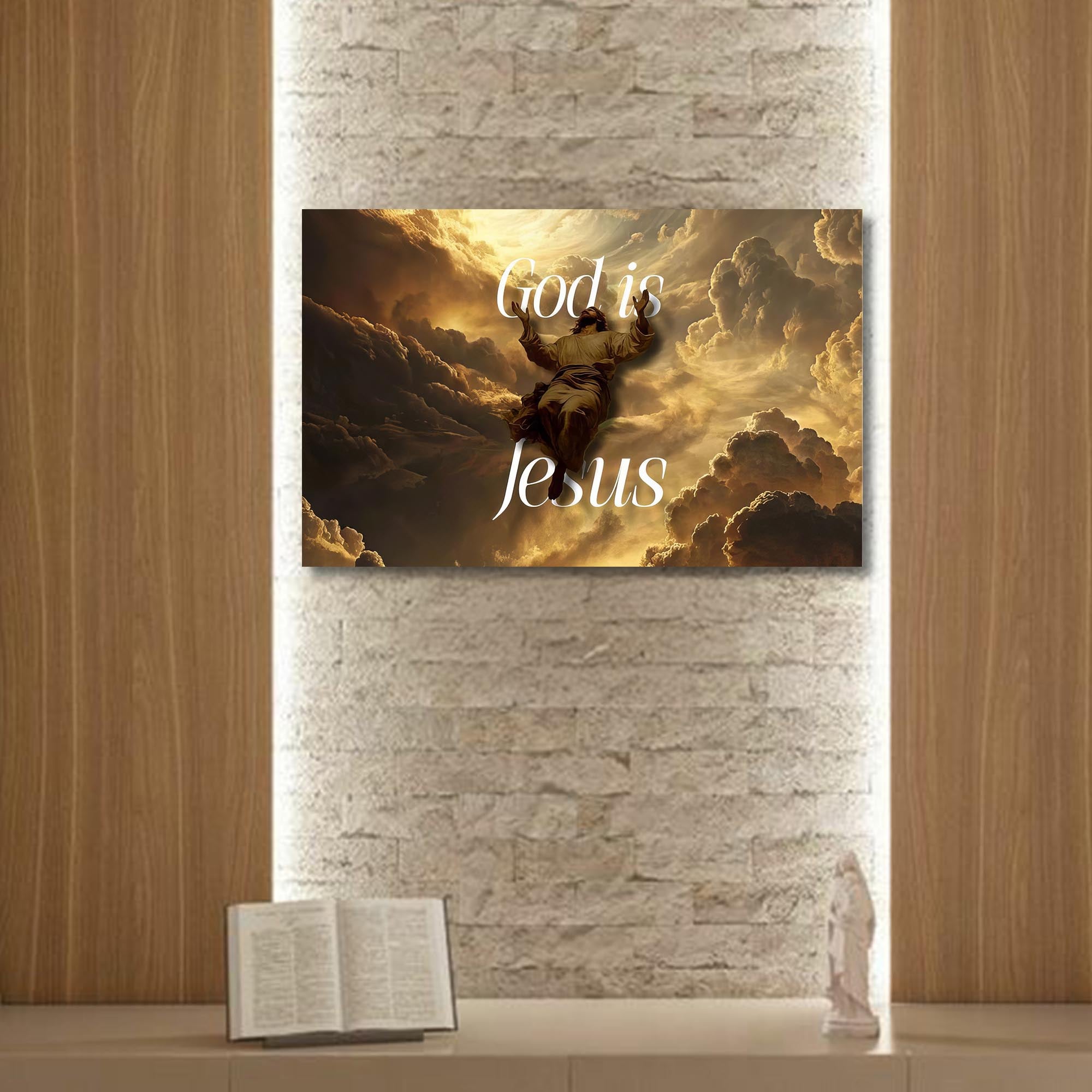 Artronauts Glass Print God Is Jesus- Christian Tempered Glass Wall Art