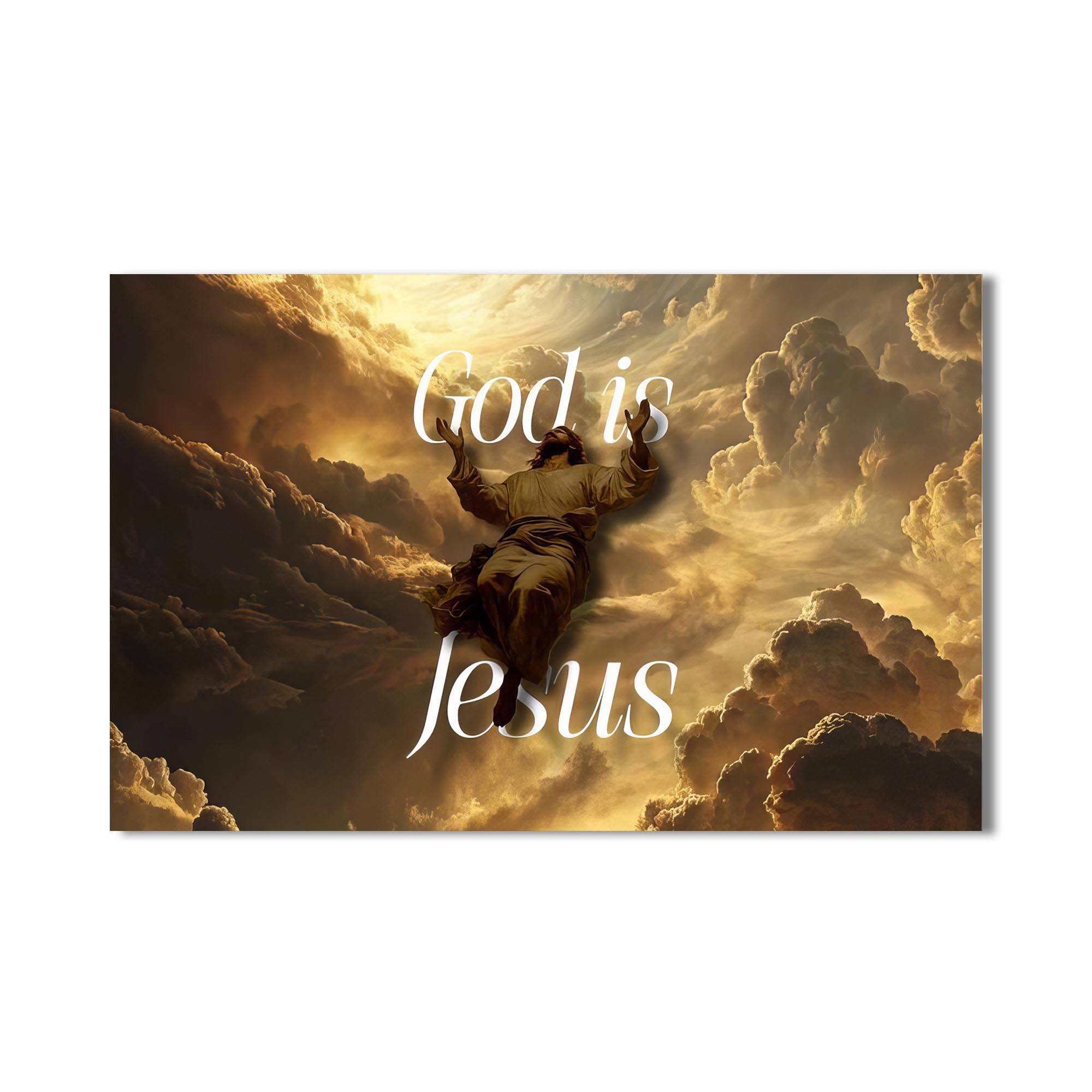 Artronauts Glass Print God Is Jesus- Christian Tempered Glass Wall Art