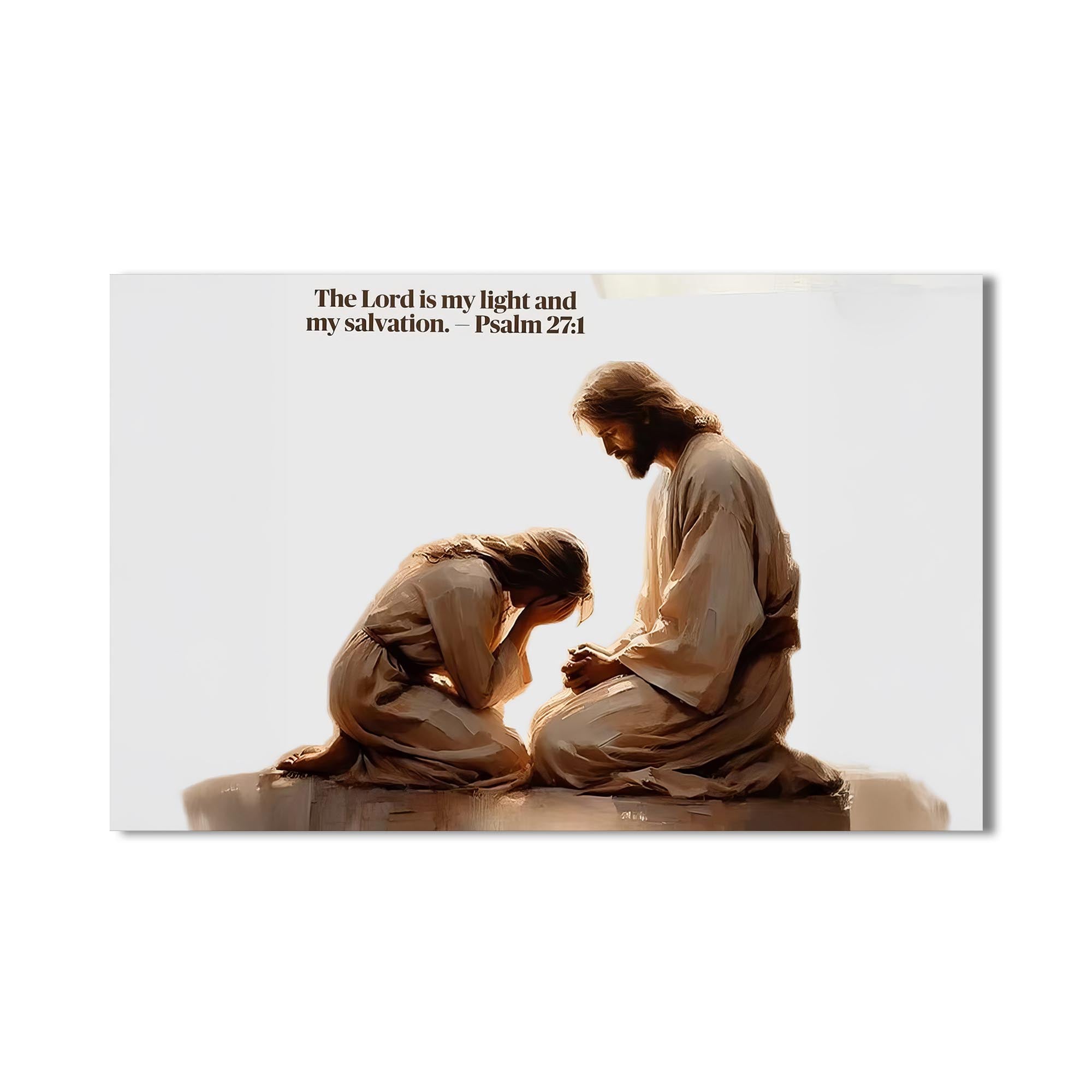 Artronauts Glass Print Psalm 27– Christian Tempered Glass Wall Art