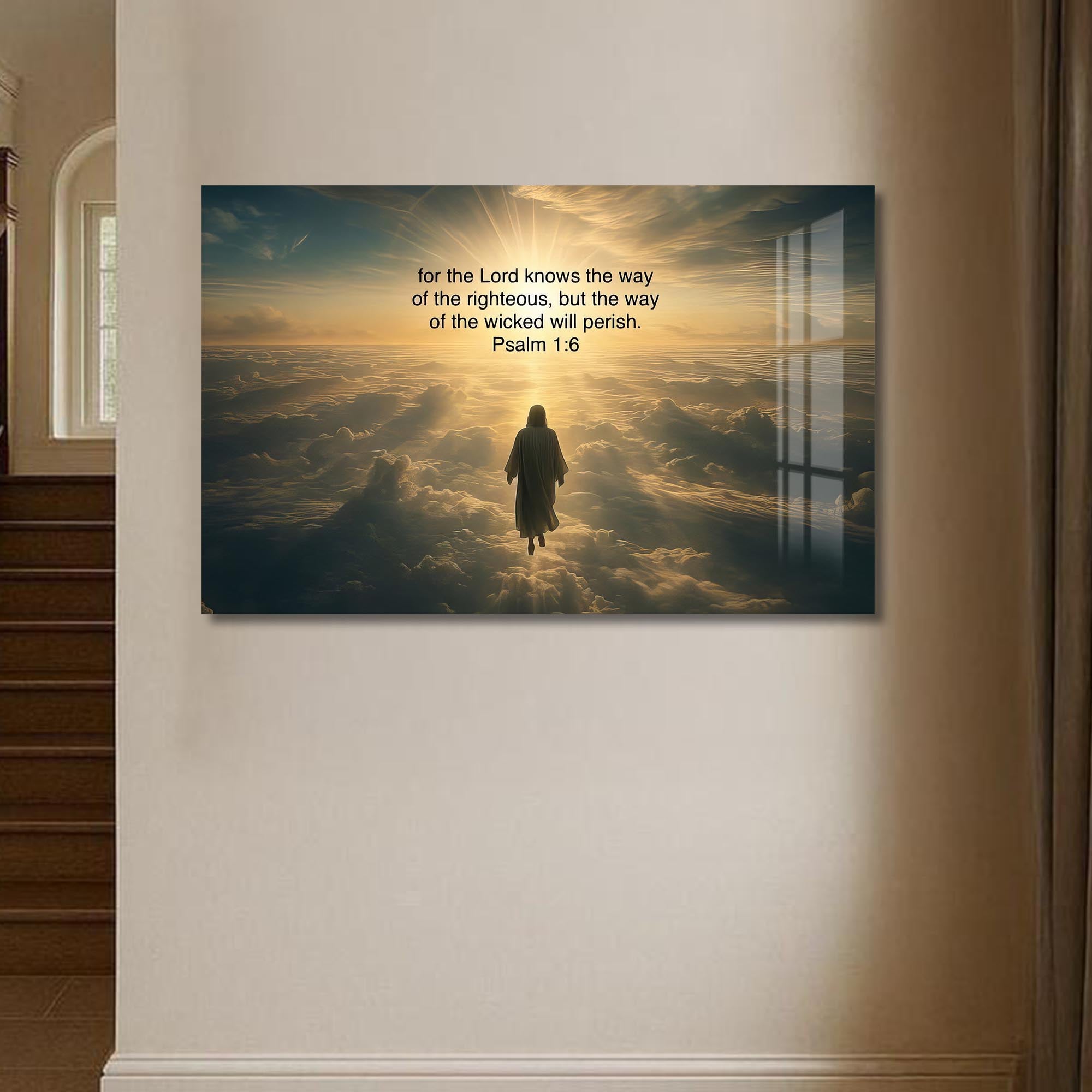 Artronauts Glass Print The Way of the Righteous- Christian Tempered Glass Wall Art