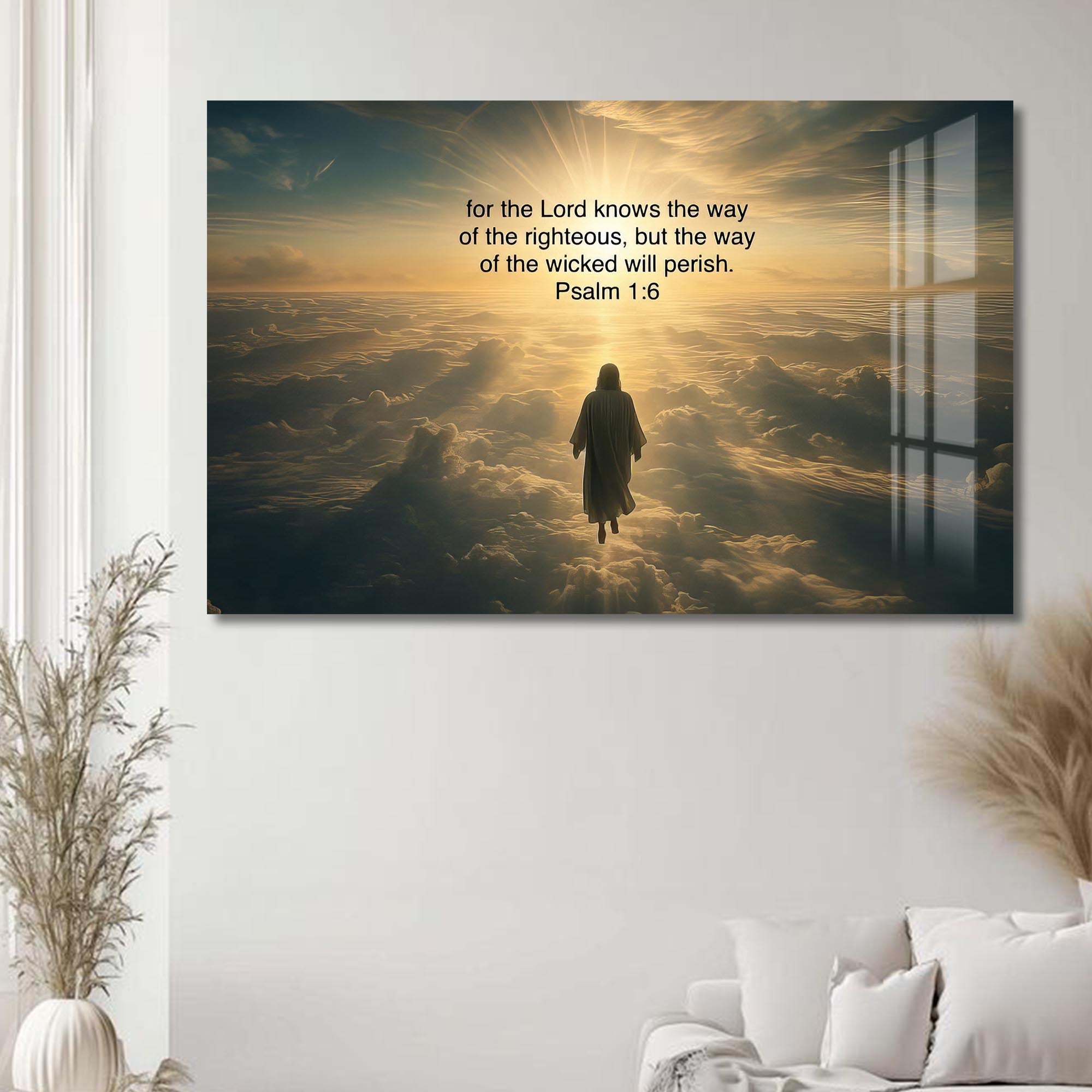 Artronauts Glass Print The Way of the Righteous- Christian Tempered Glass Wall Art