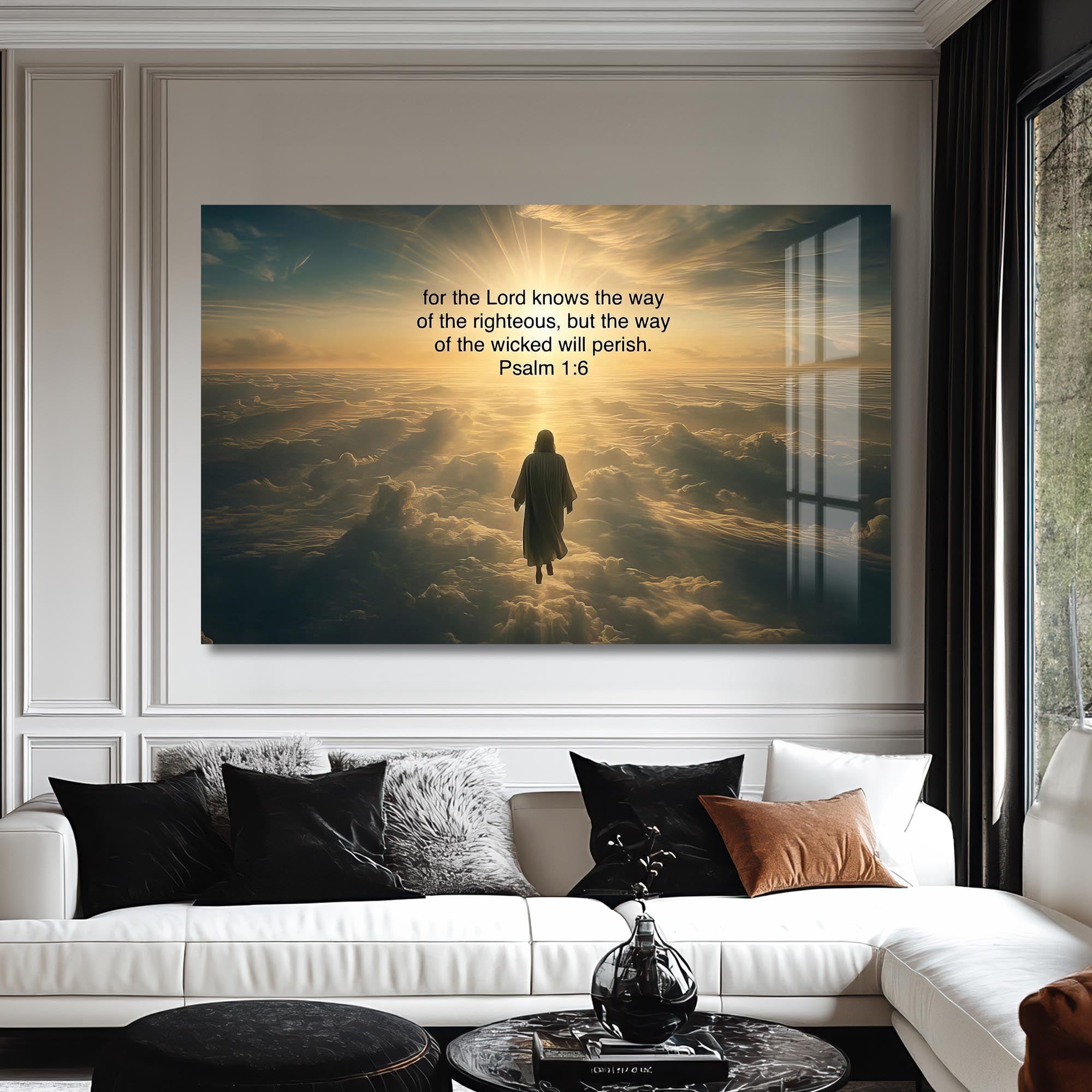 Artronauts Glass Print The Way of the Righteous- Christian Tempered Glass Wall Art