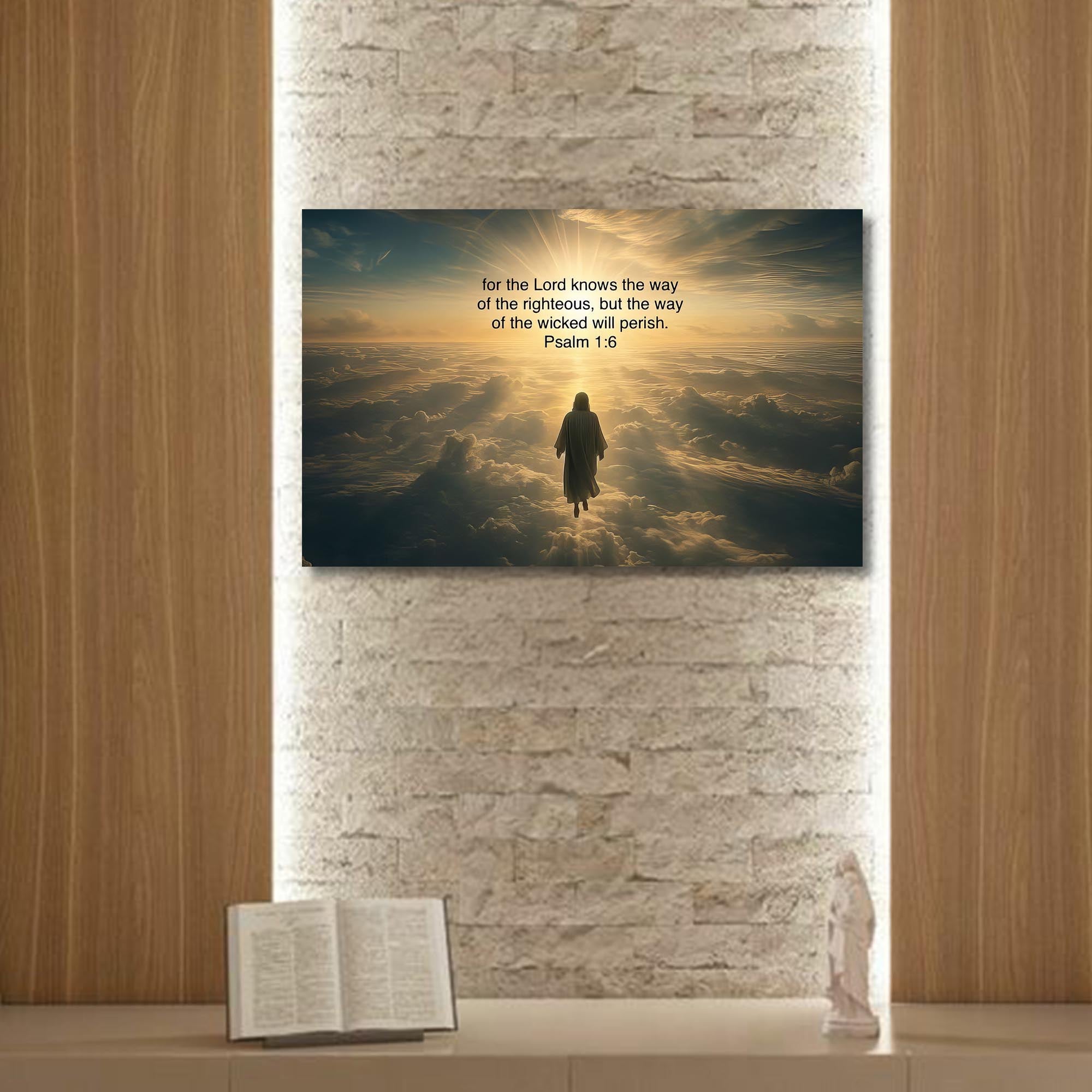Artronauts Glass Print The Way of the Righteous- Christian Tempered Glass Wall Art