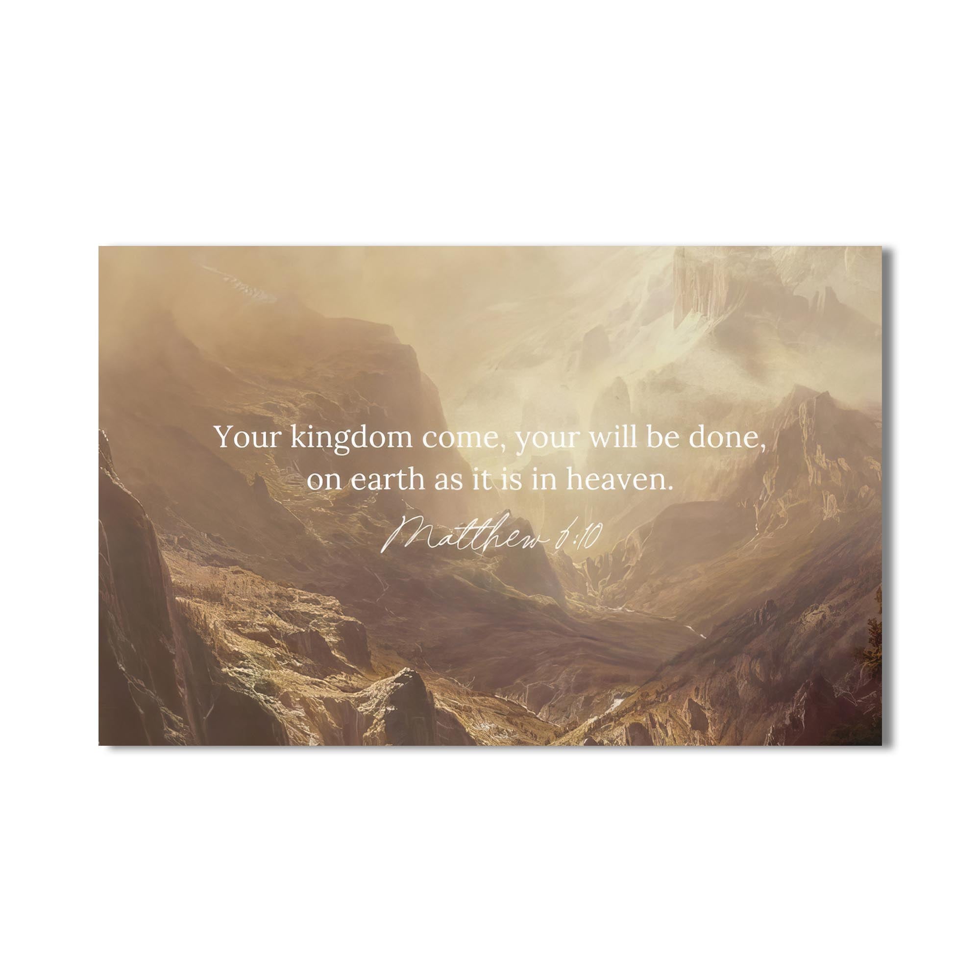 Artronauts Glass Print Thy Kingdom Come- Christian Tempered Glass Wall Art