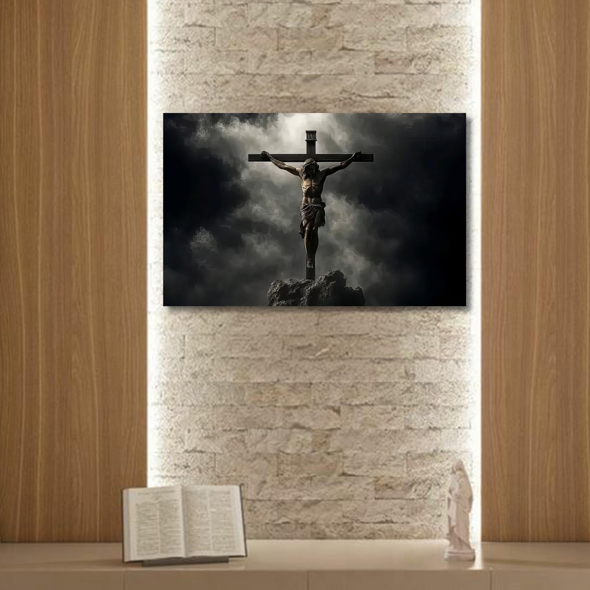 Artronauts Glass Print The Crucifixion- Christian Tempered Glass Wall Art