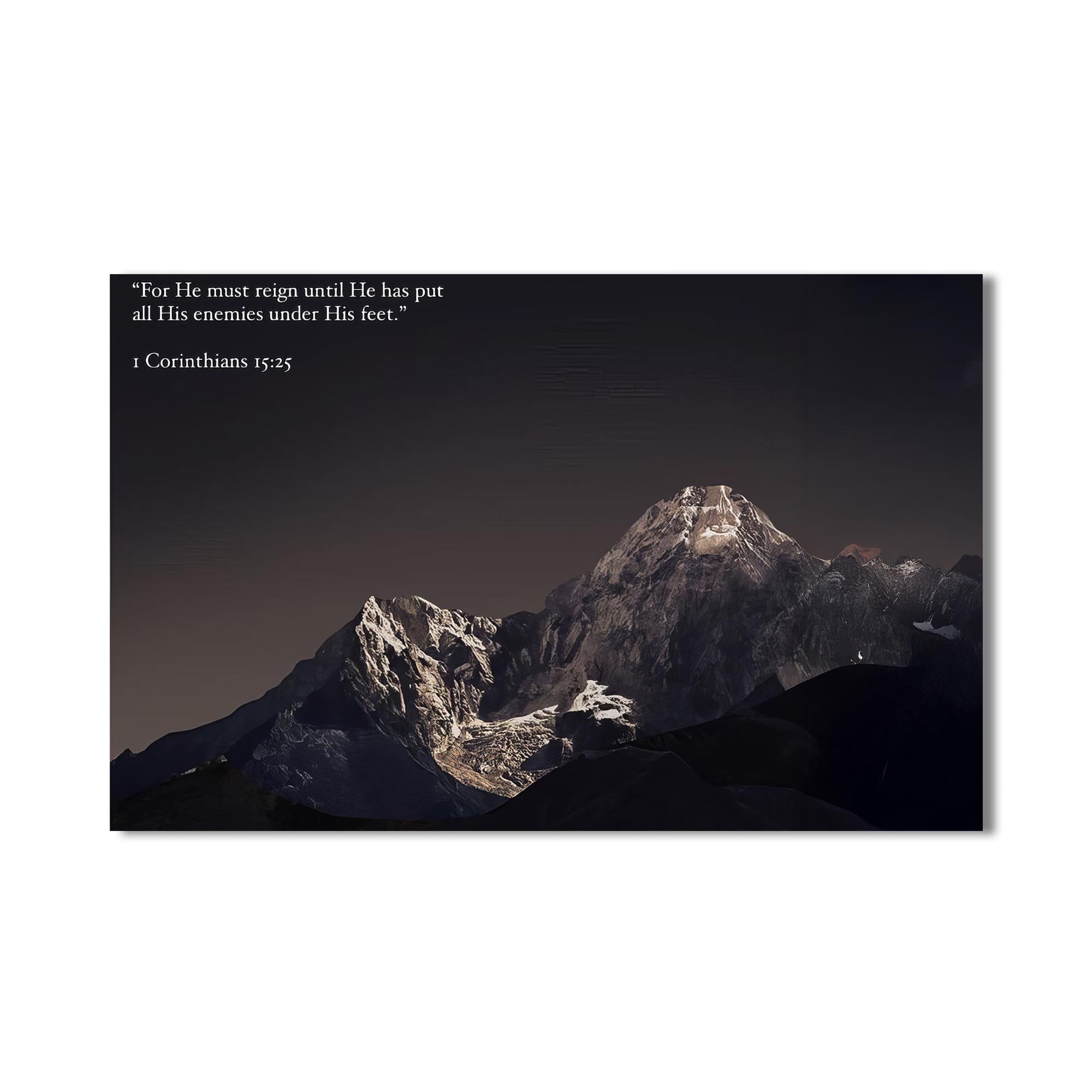 Artronauts Glass Print Biblical Mountain– Christian Tempered Glass Wall Art