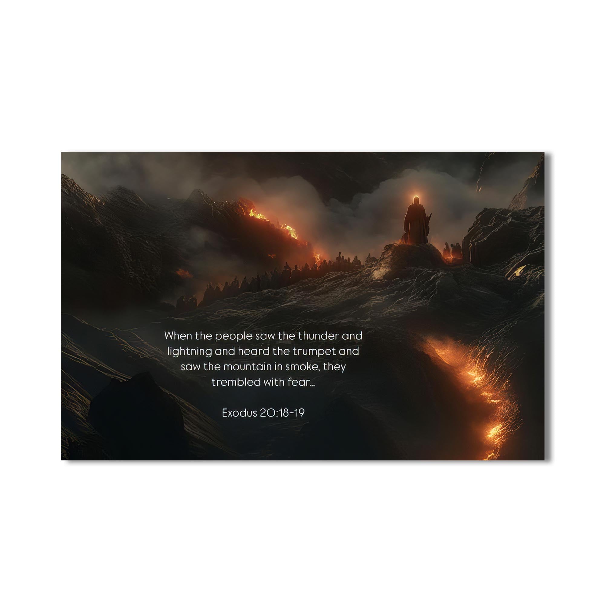 Artronauts Glass Print Exodus 20– Christian Tempered Glass Wall Art