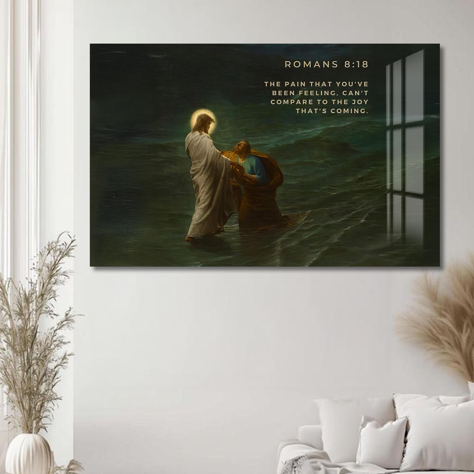 Artronauts Glass Print Romans 8– Christian Tempered Glass Wall Art