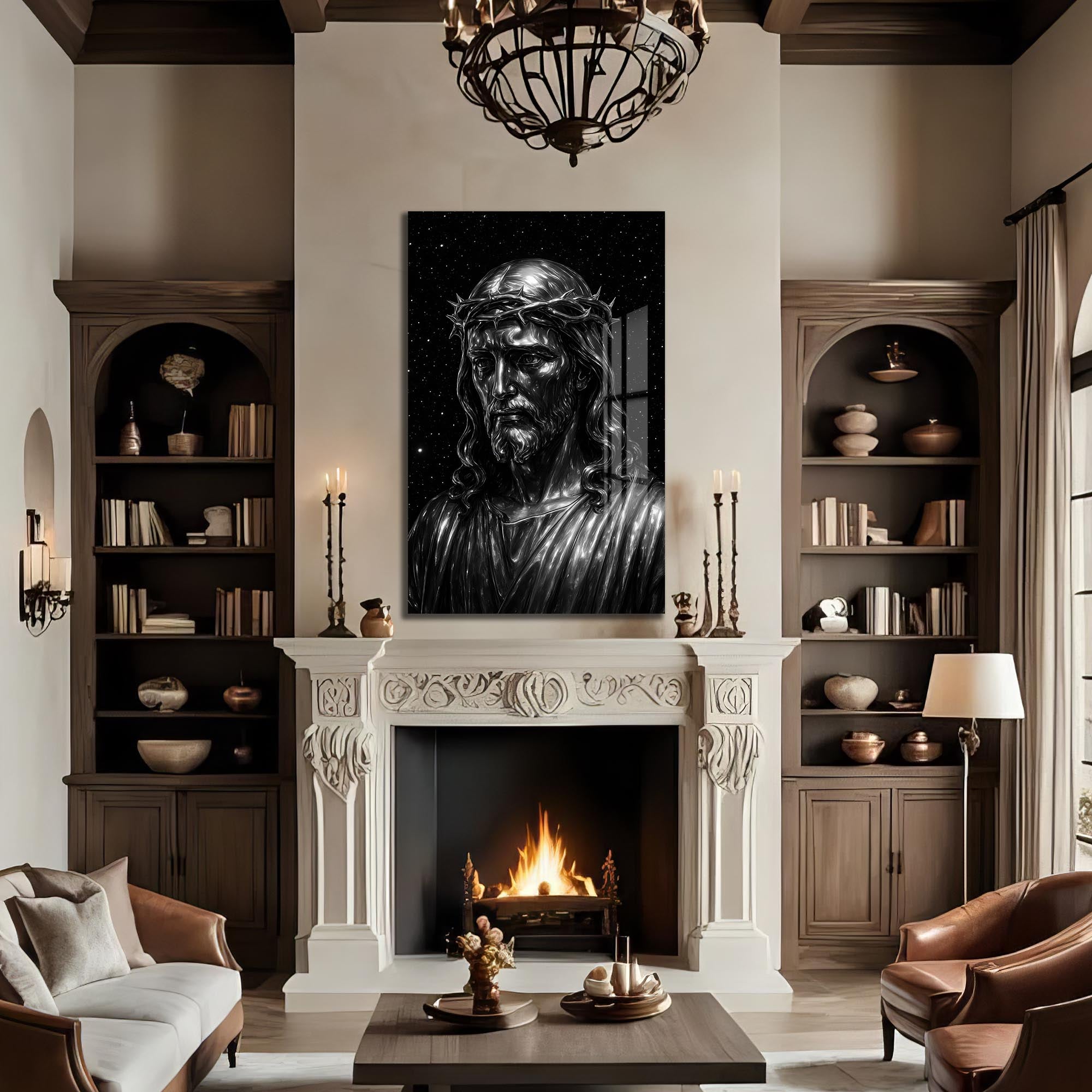 Crown of Sacrifice– Christian Tempered Glass Wall Art