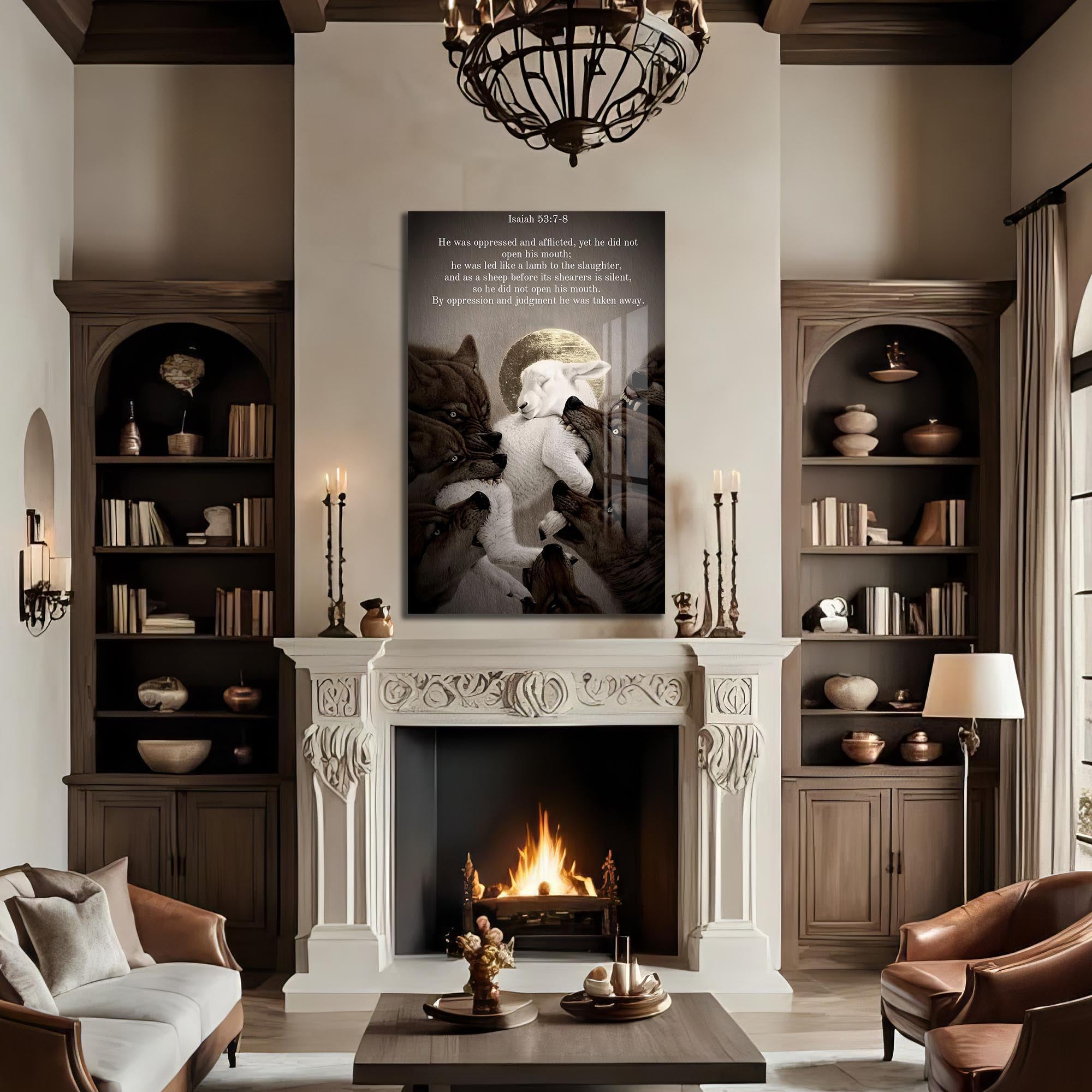 Artronauts Glass Print Silent Lamb– Christian Tempered Glass Wall Art