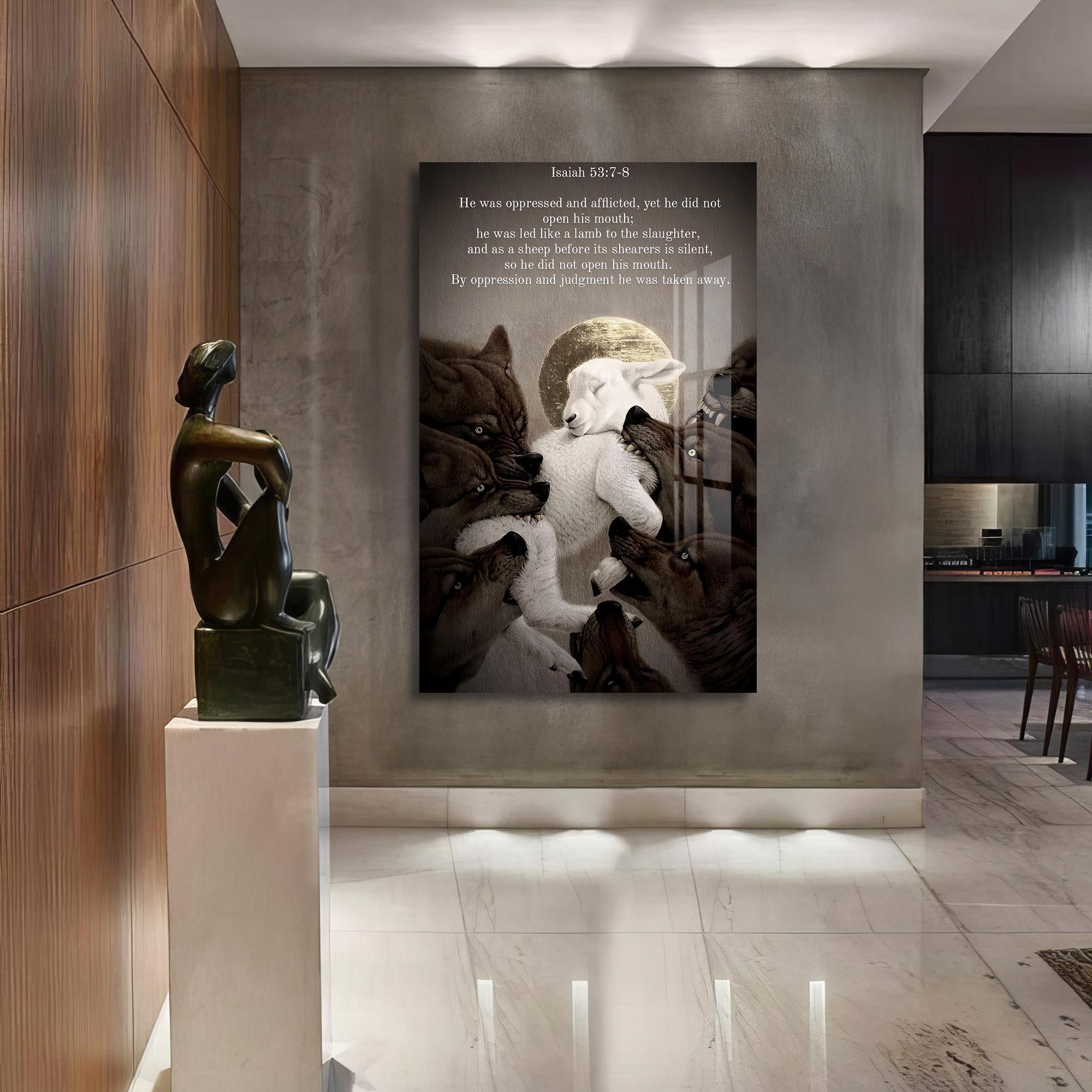 Artronauts Glass Print Silent Lamb– Christian Tempered Glass Wall Art